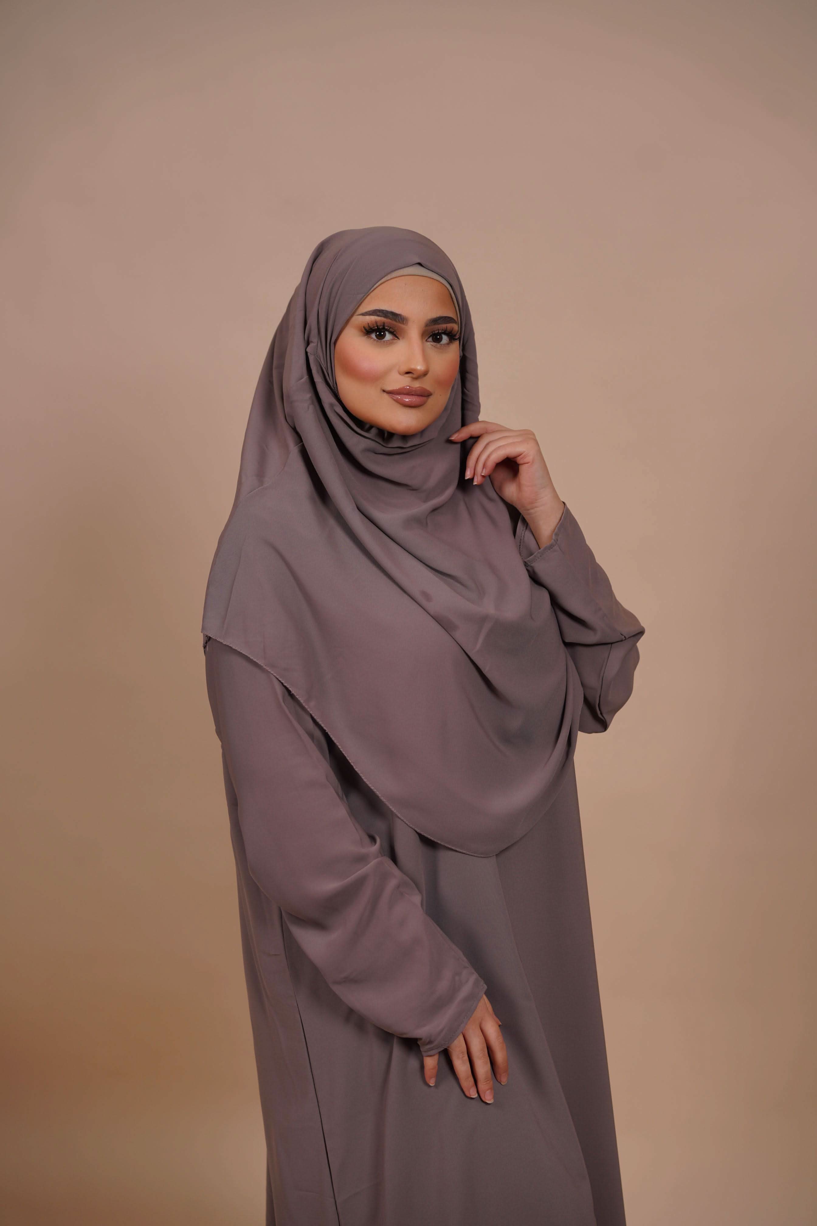 Gebetskleidung Medina Seide - Mocca Brown - Losyana.Shop