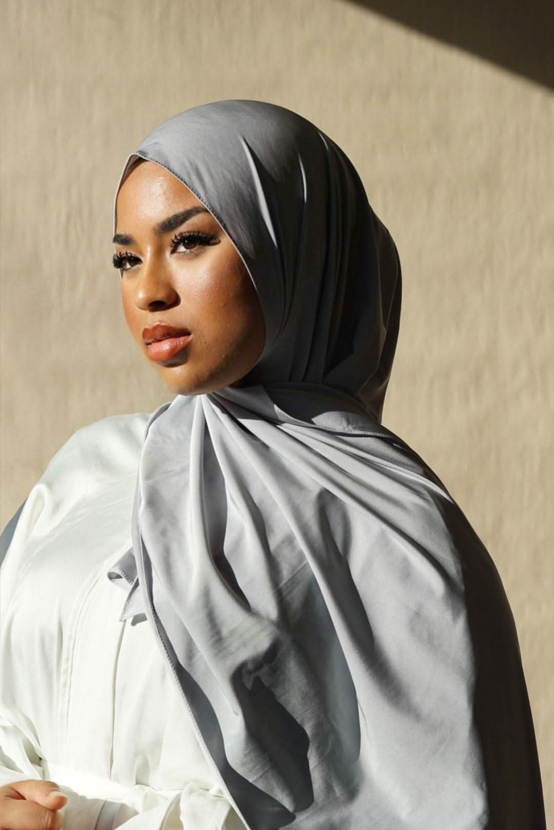 Satin Premium Jersey - silver - Losyana.Shop