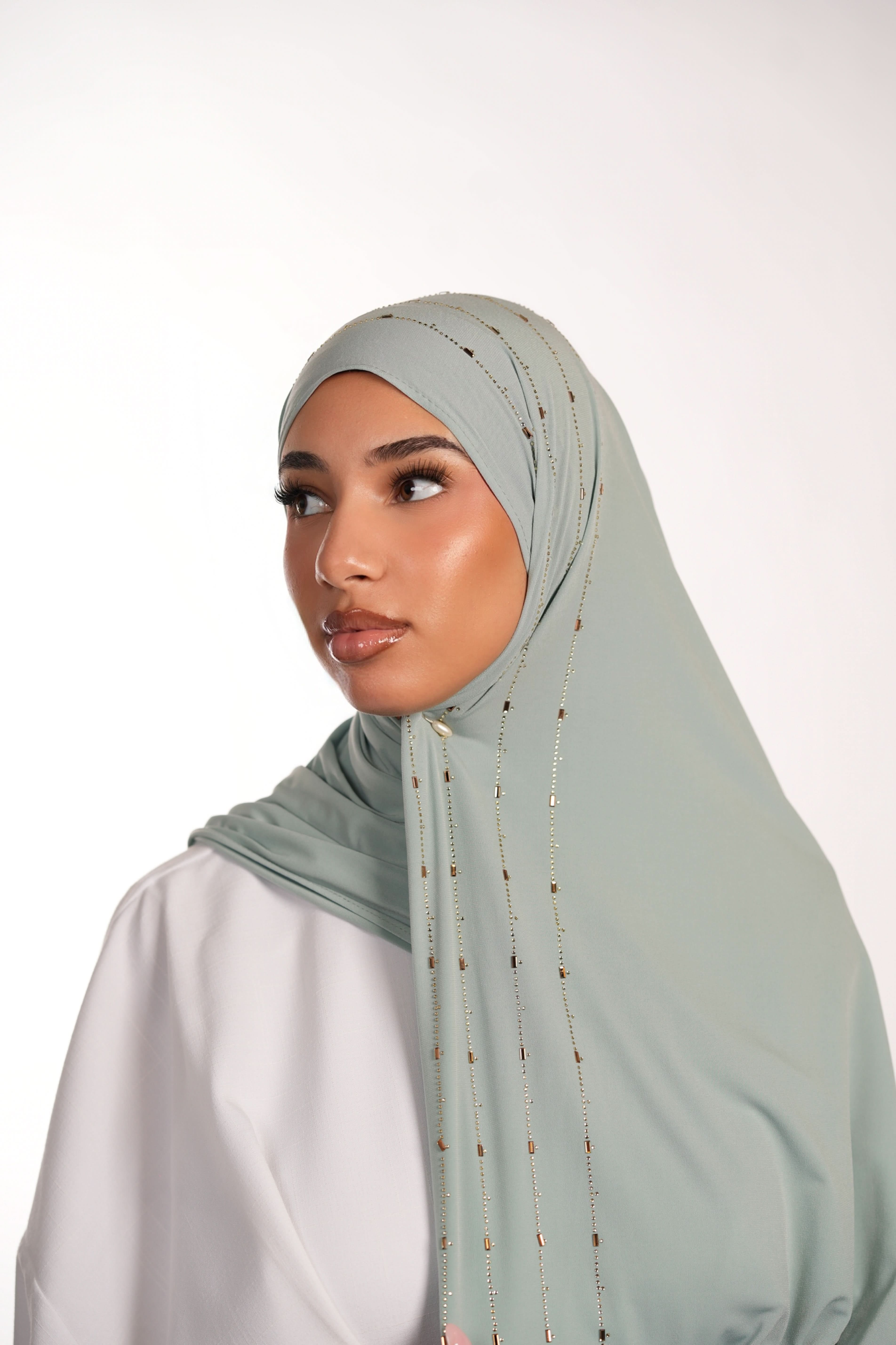 Premium Jersey Strass - mint - Losyana.Shop