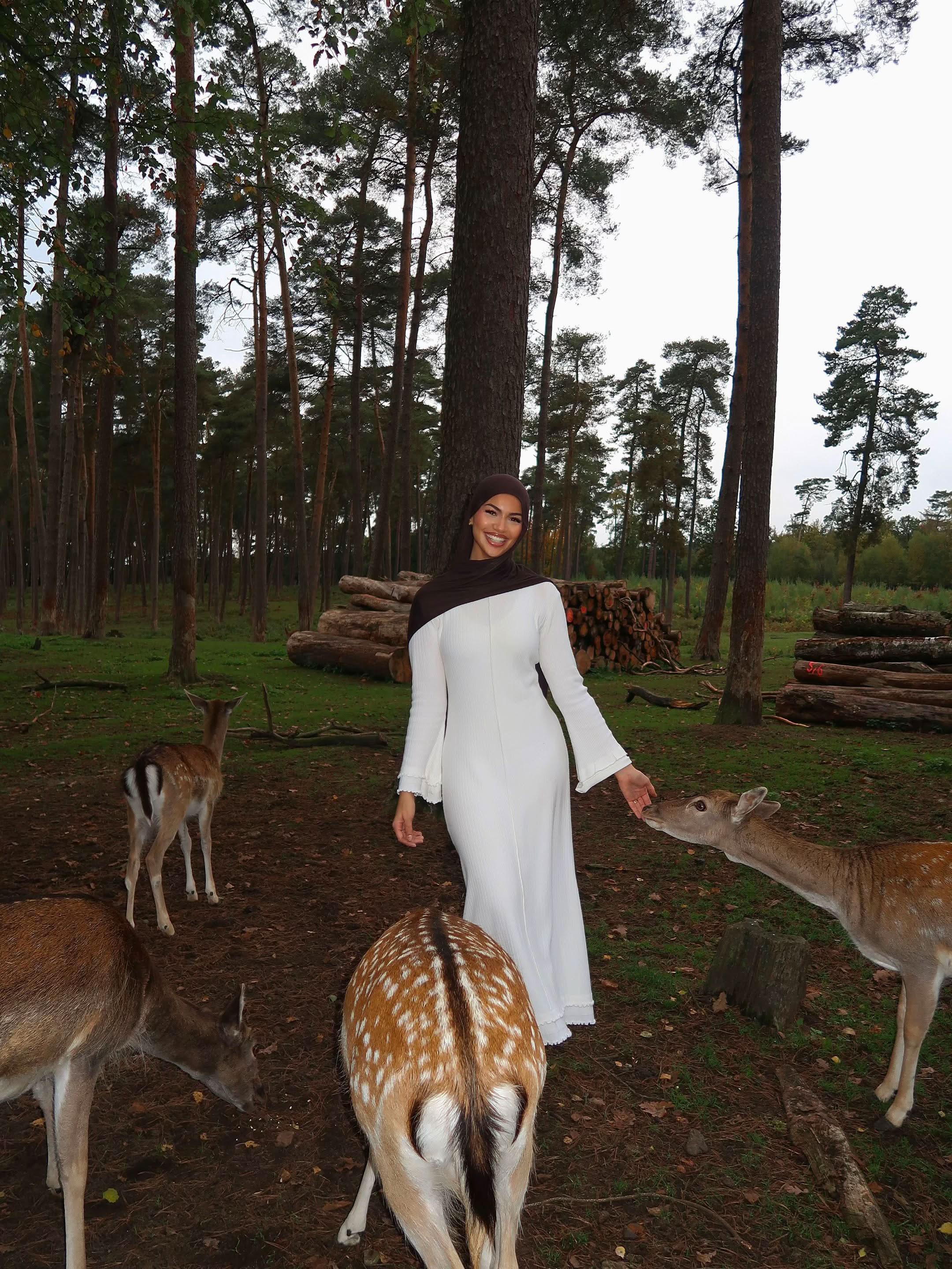 RUFFLED MAXI DRESS - WHITE