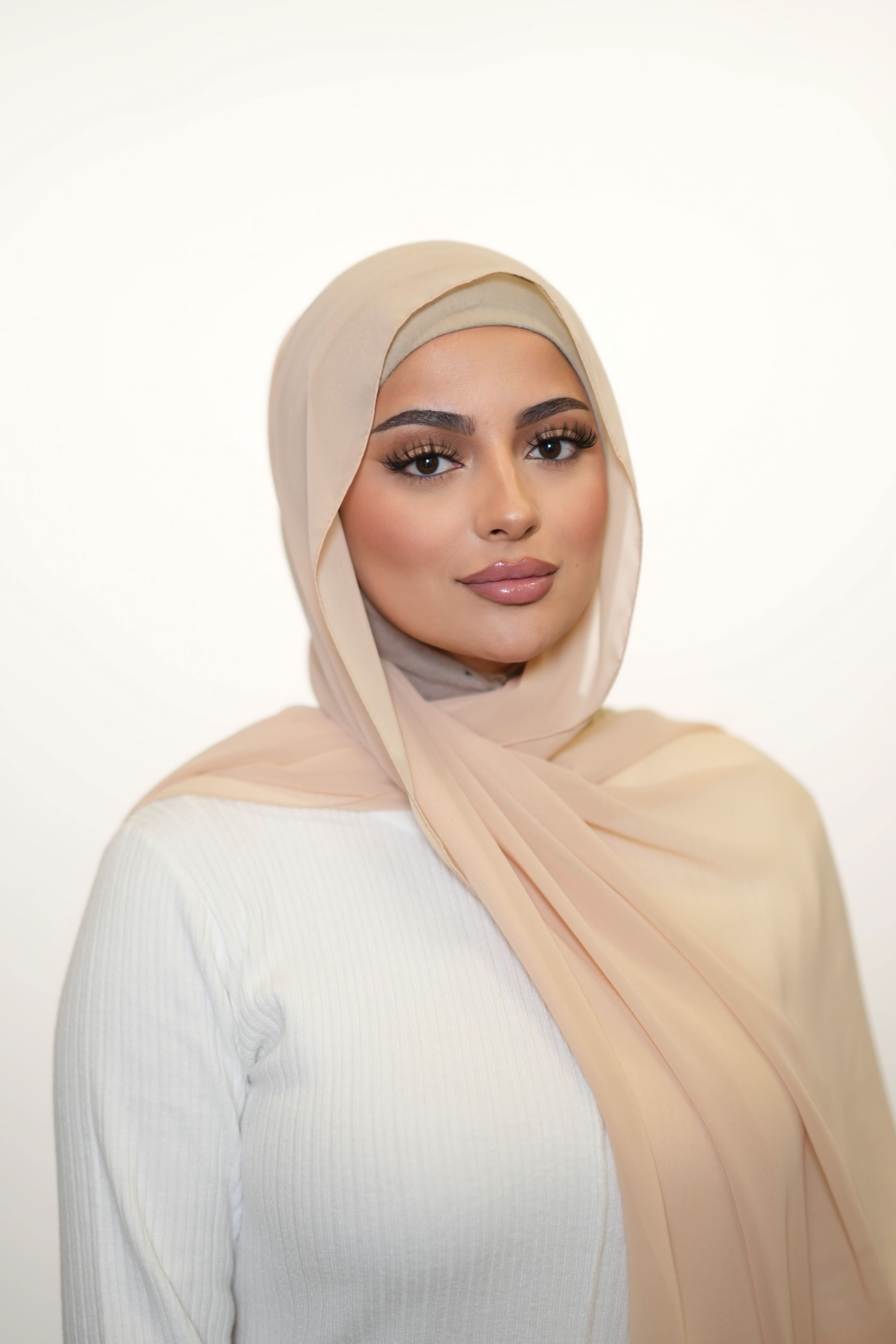 Chiffon - apricot - Losyana.Shop