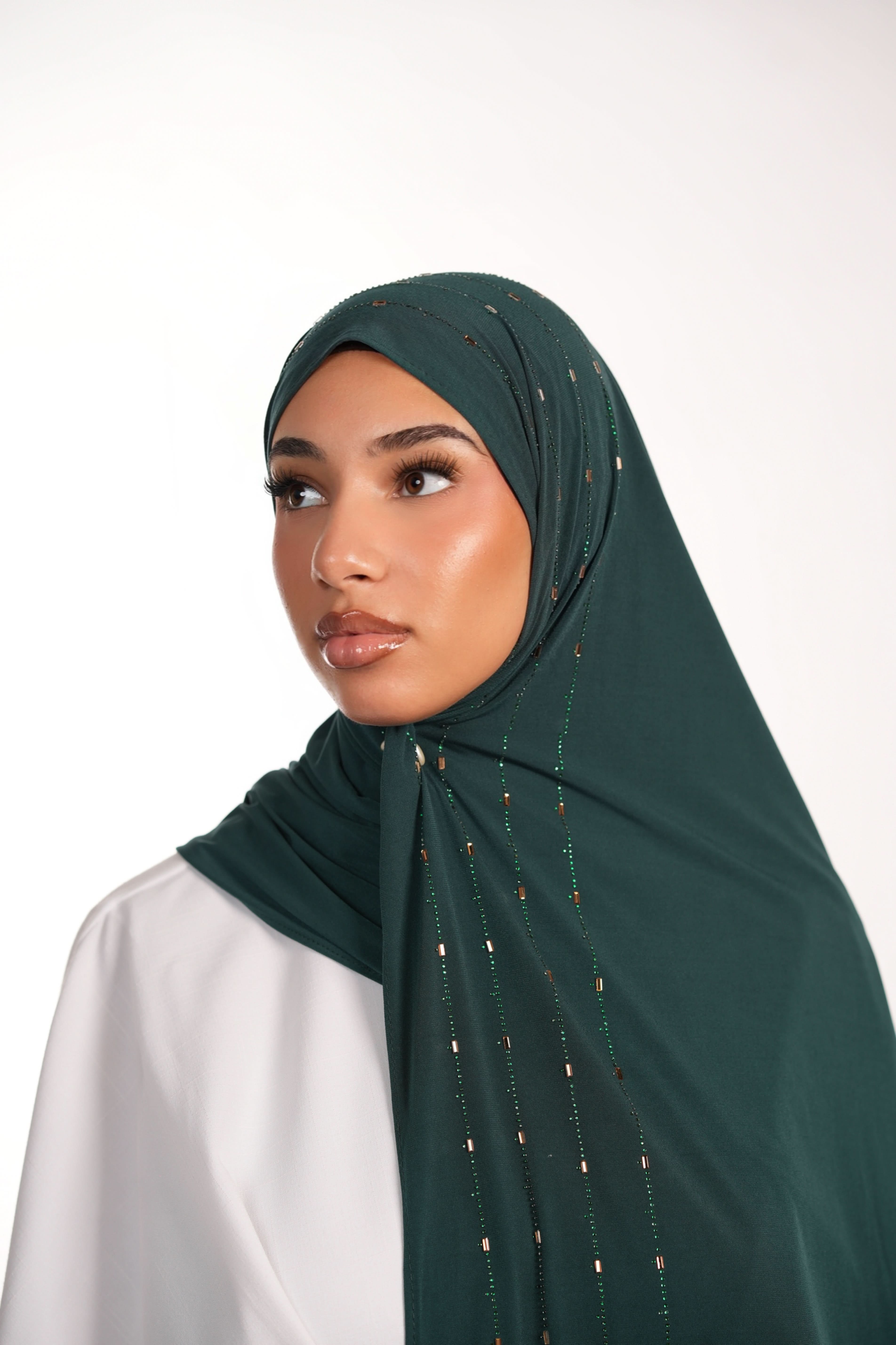 Premium Jersey Strass - royal green - Losyana.Shop