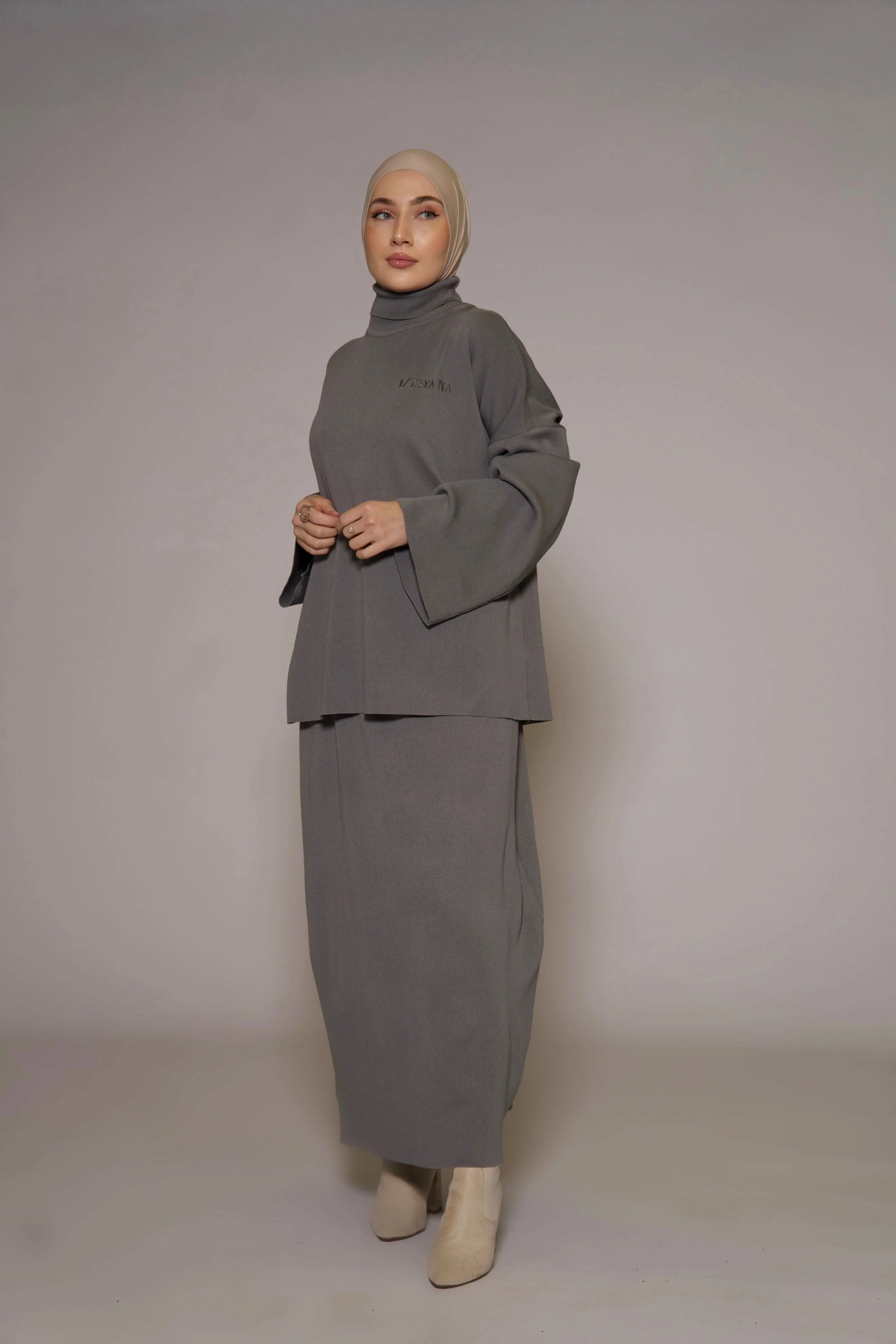 Luxury Cotton Set - Grey - Losyana.Shop