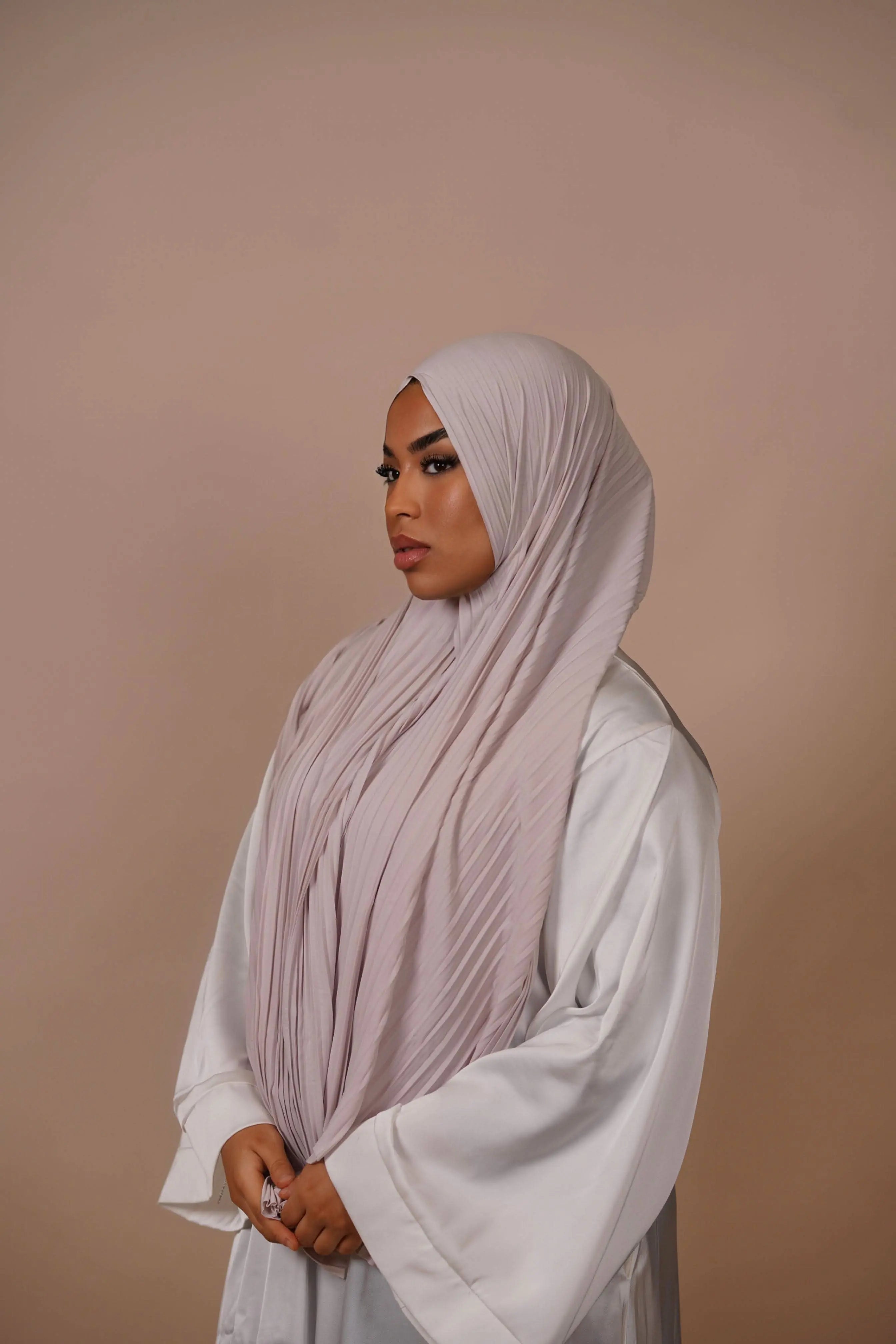Plissé Hijab - rose beige - Losyana.Shop