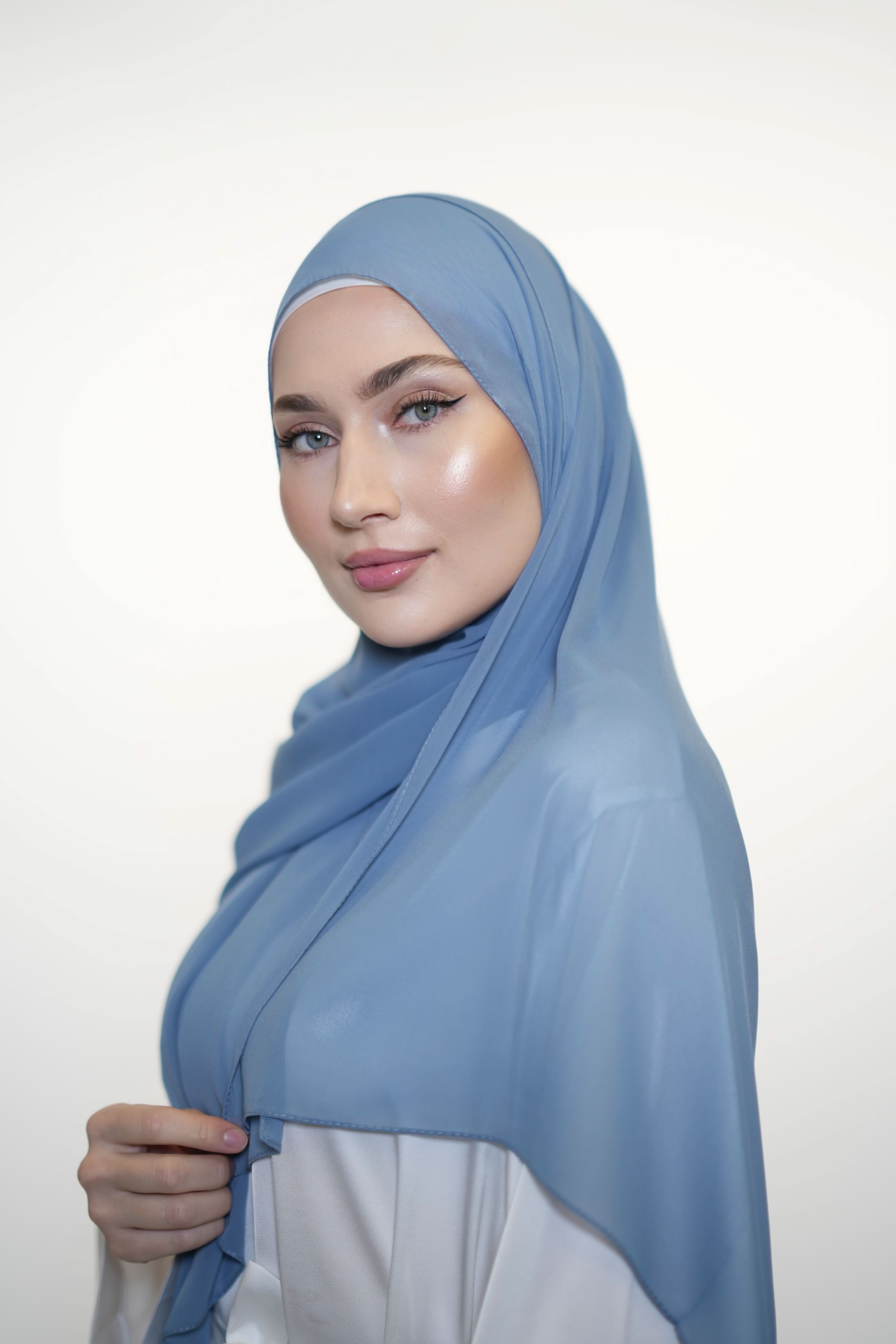 Chiffon - Mediterranean blue - Losyana.Shop