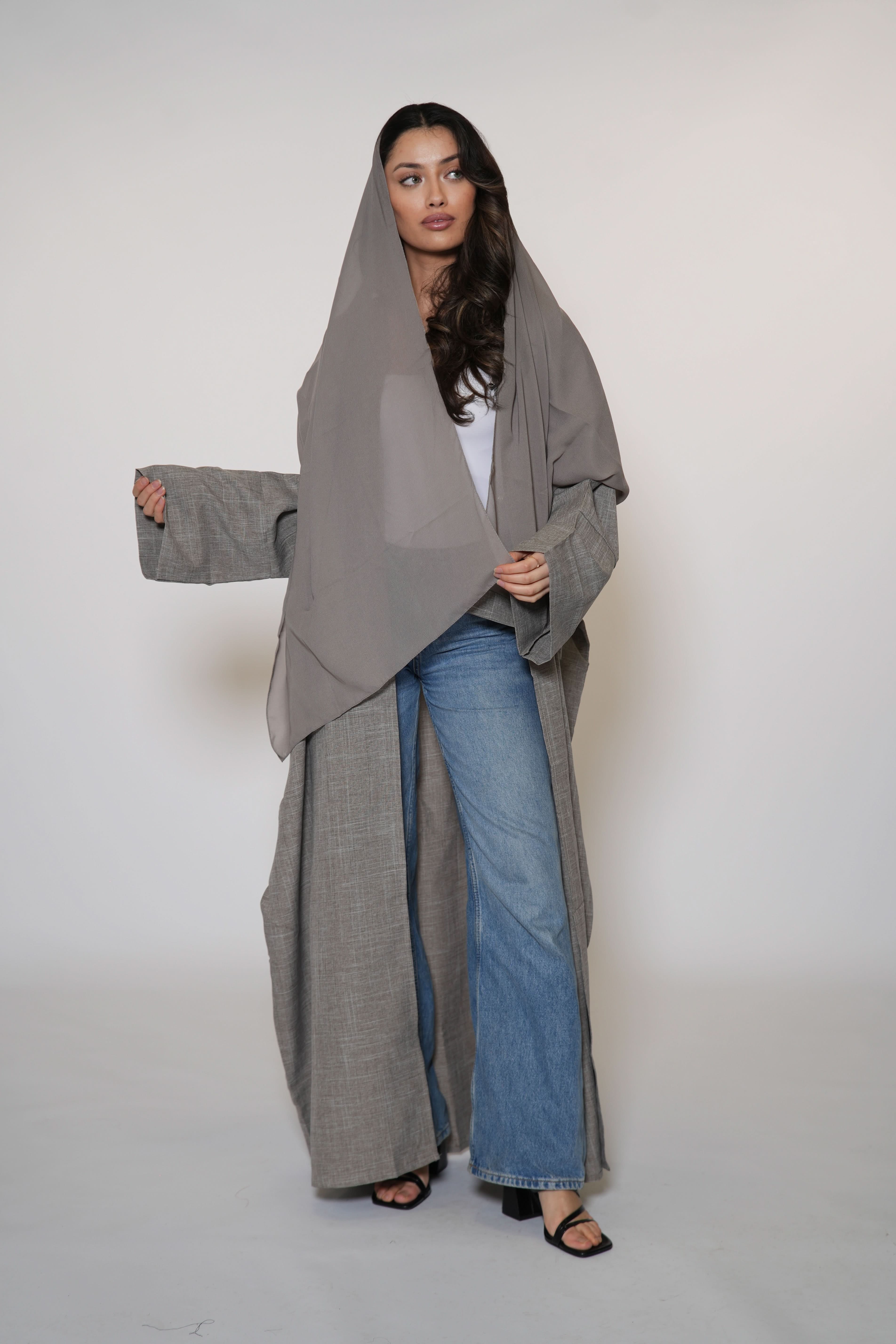 Linen Abaya/Kimono - venge - Losyana.Shop