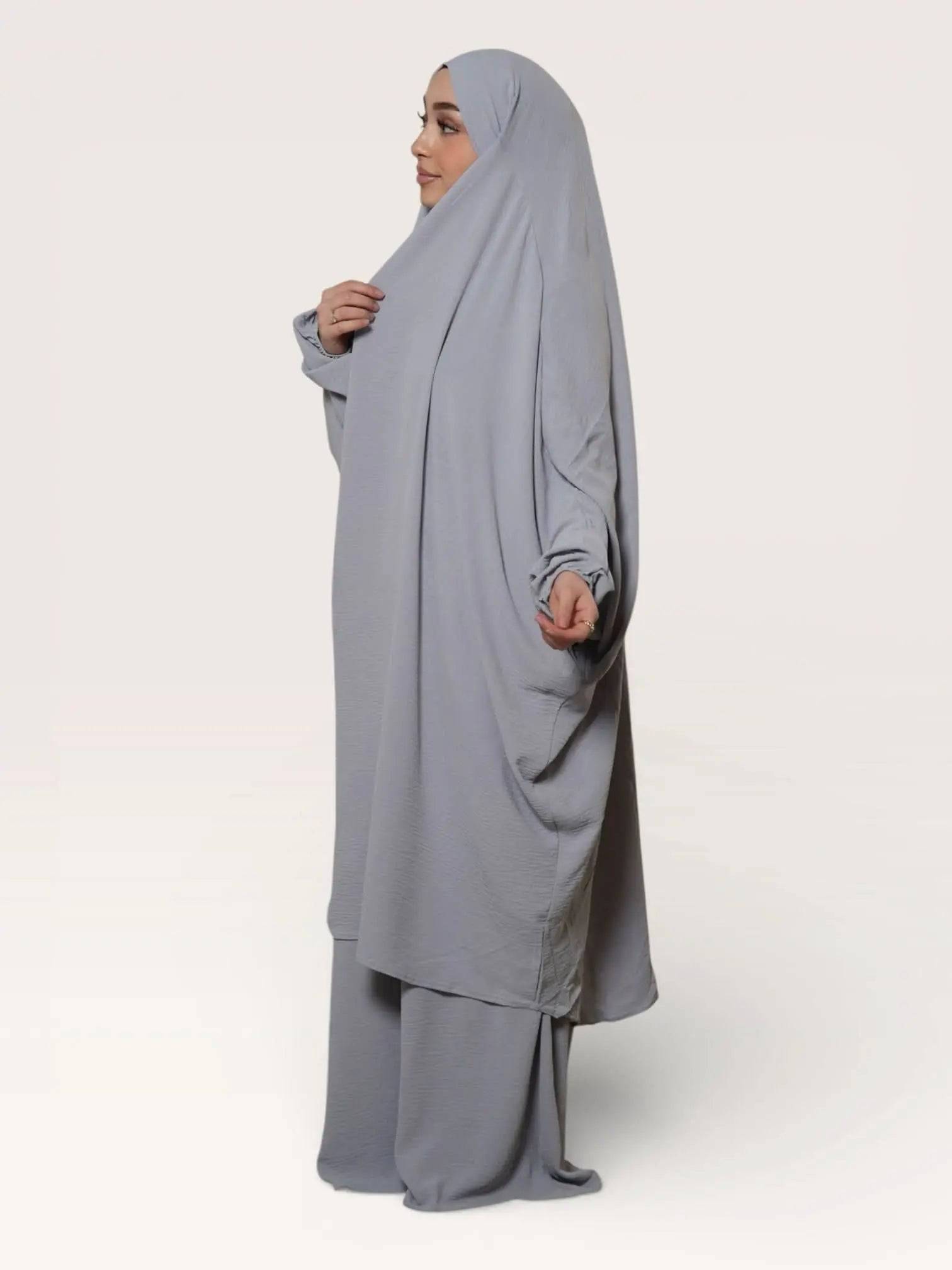 Jazz Jilbab - light grey - Losyana.Shop