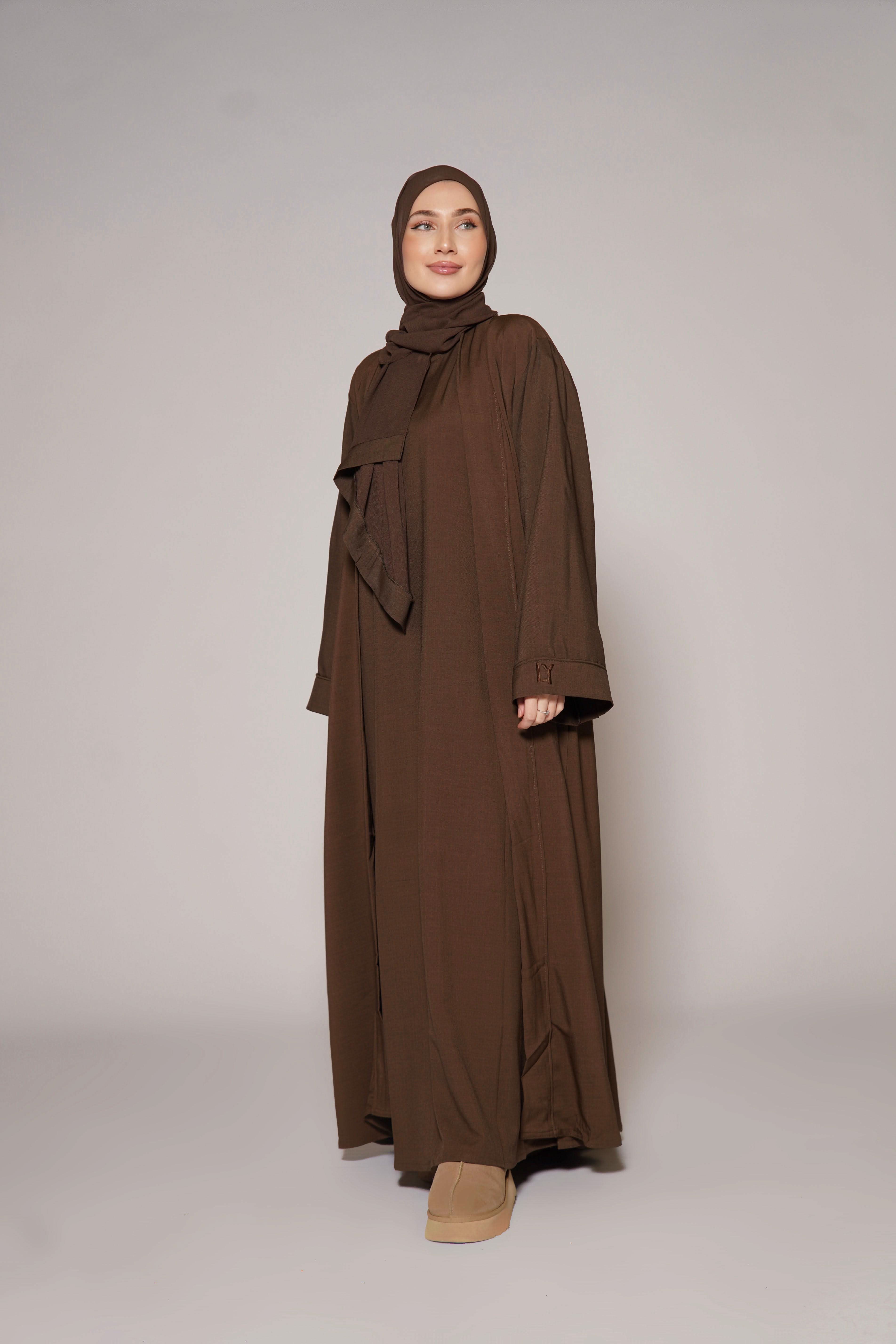 LY Linen Set - brown sugar - Losyana.Shop