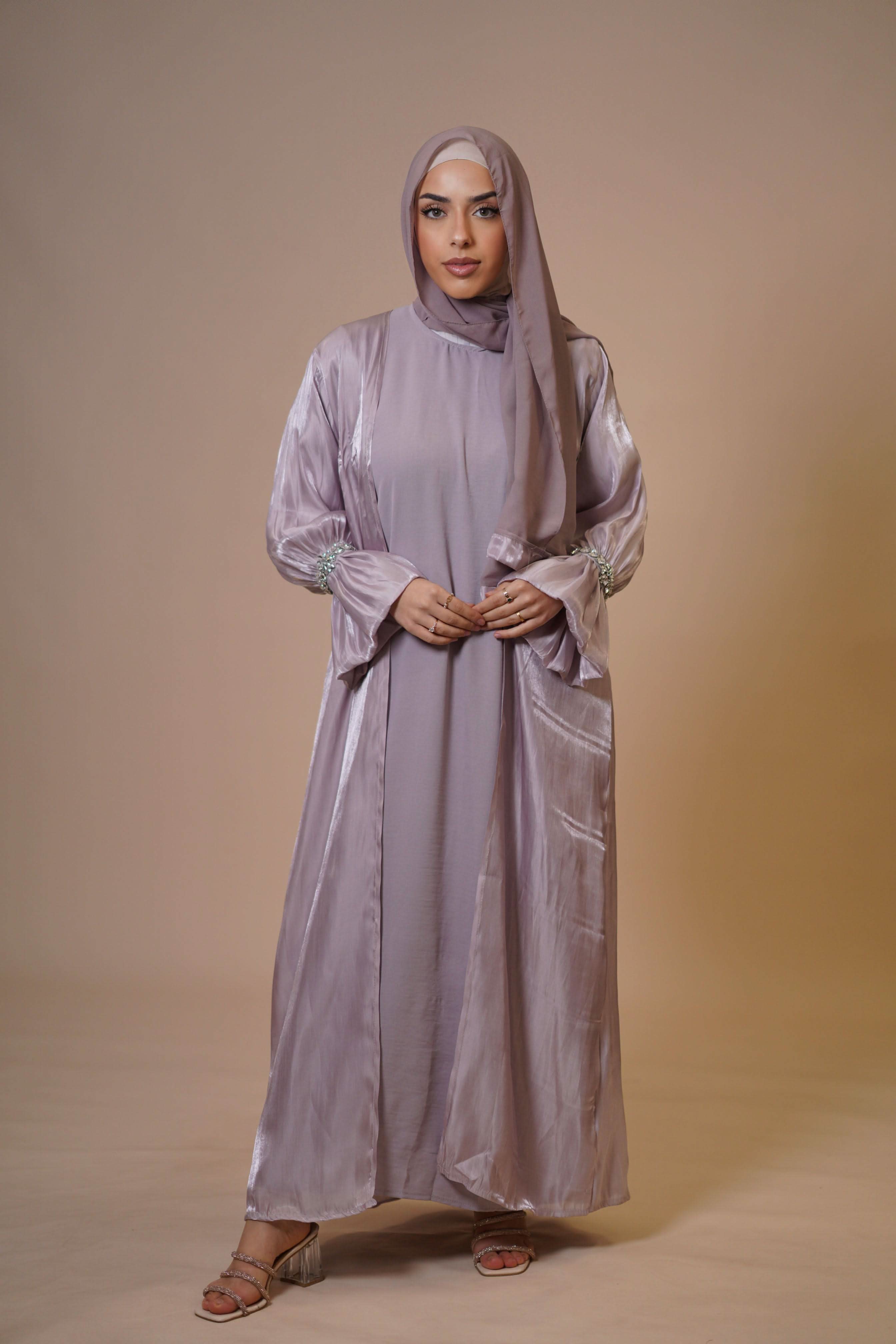 Emirate abaya - lavendel - Losyana.Shop