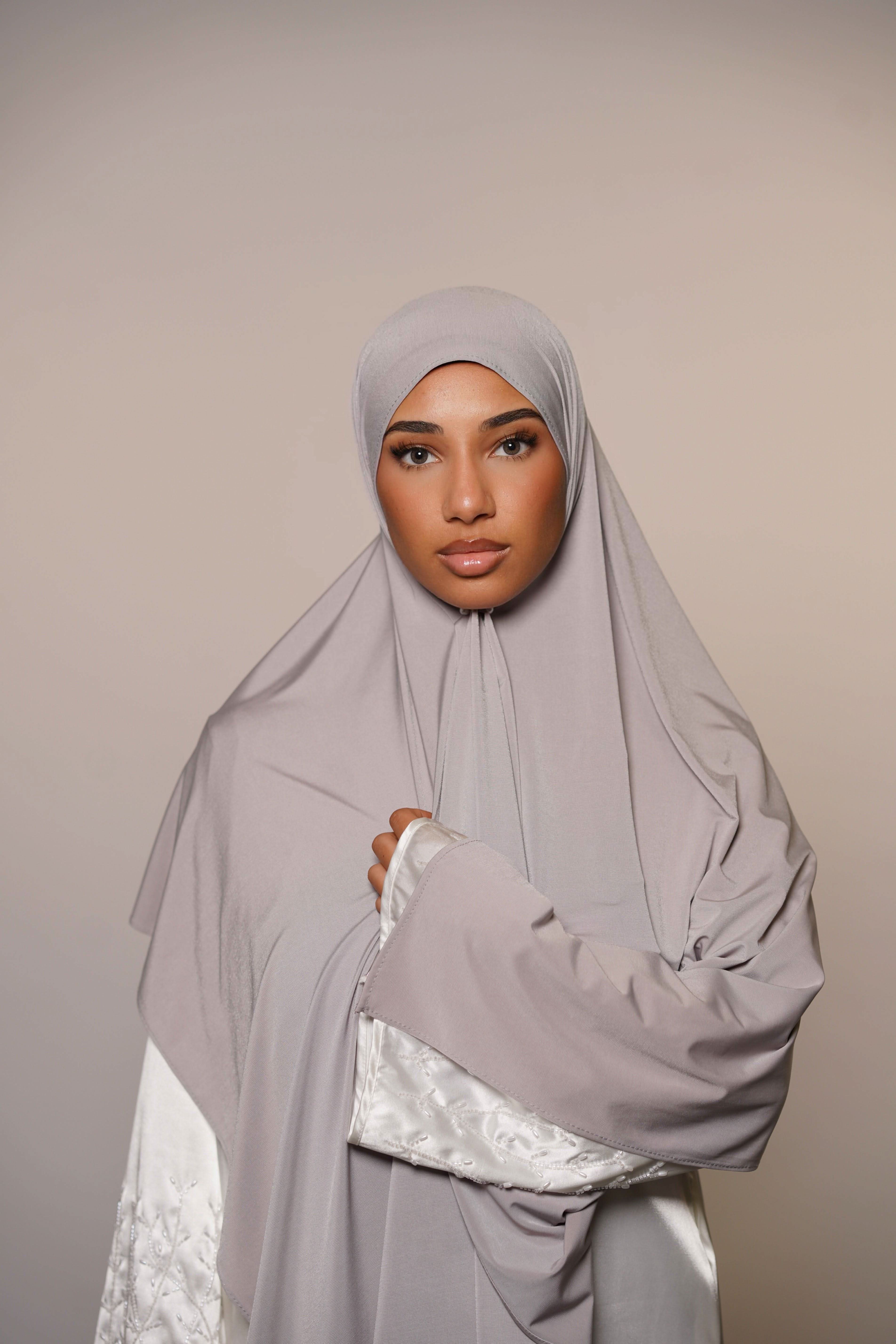 Satin Premium Jersey - light grey - Losyana.Shop
