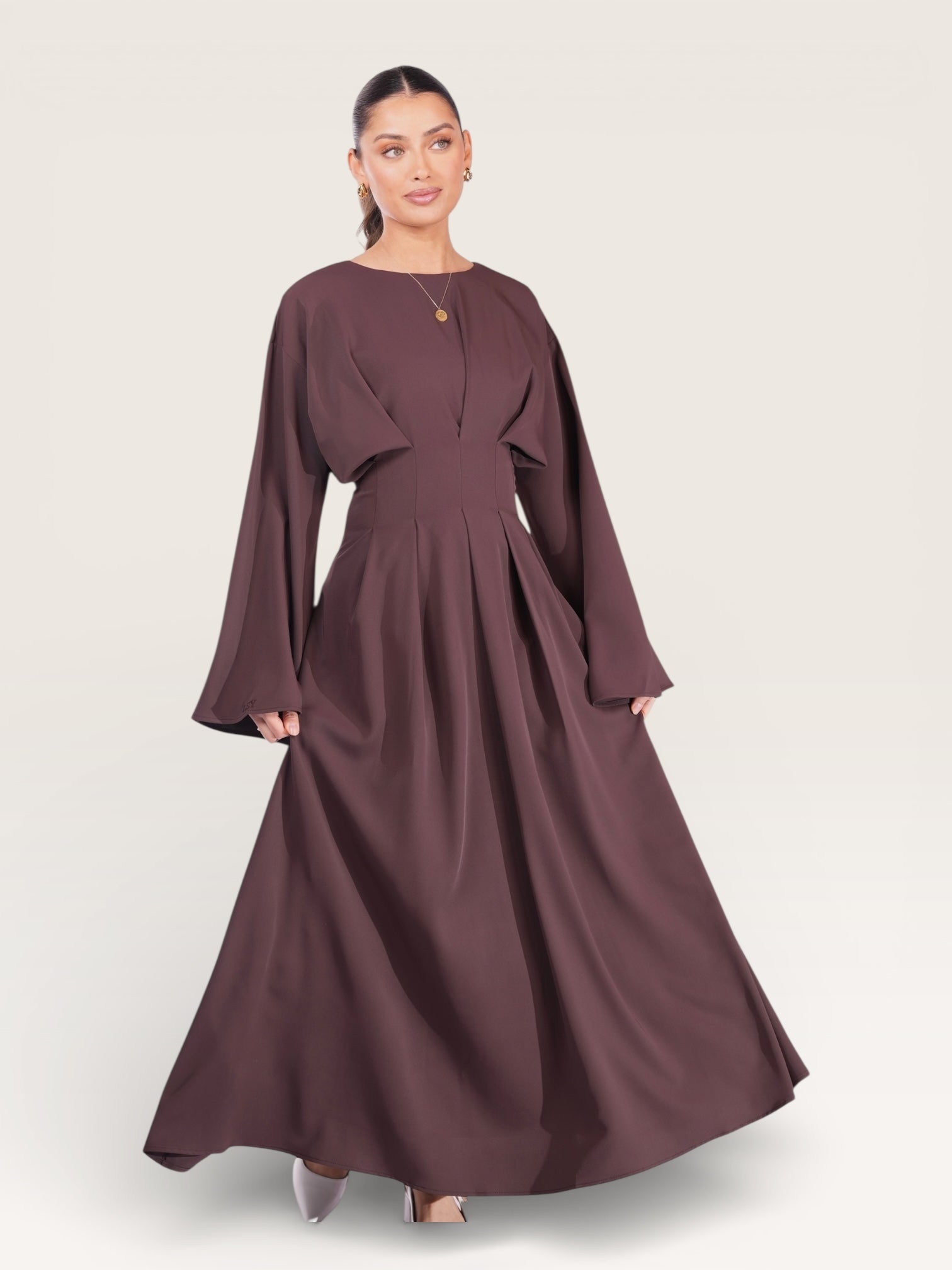 the corset dress - coffee