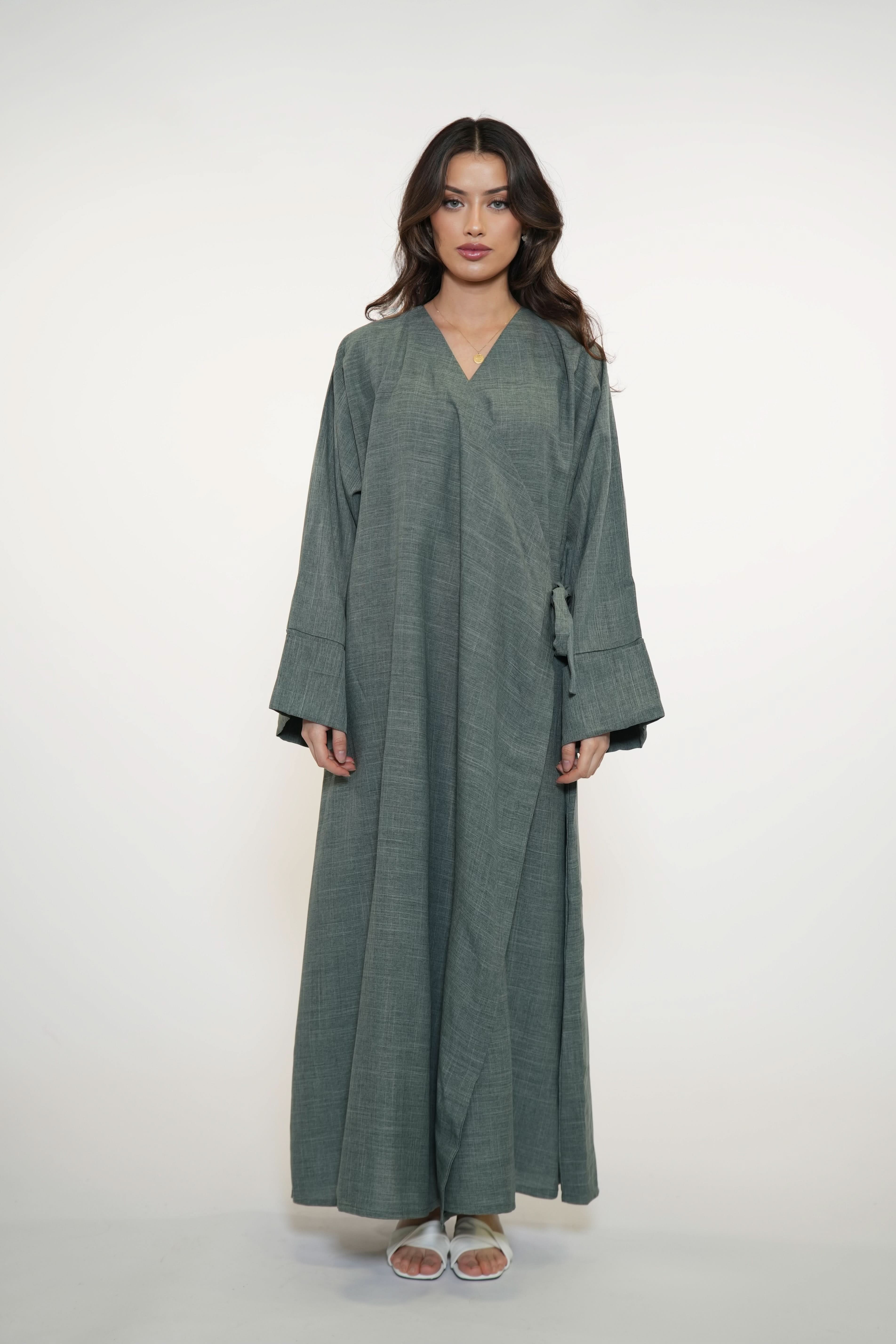 WICKEL ABAYA - OLIVE - Losyana.Shop