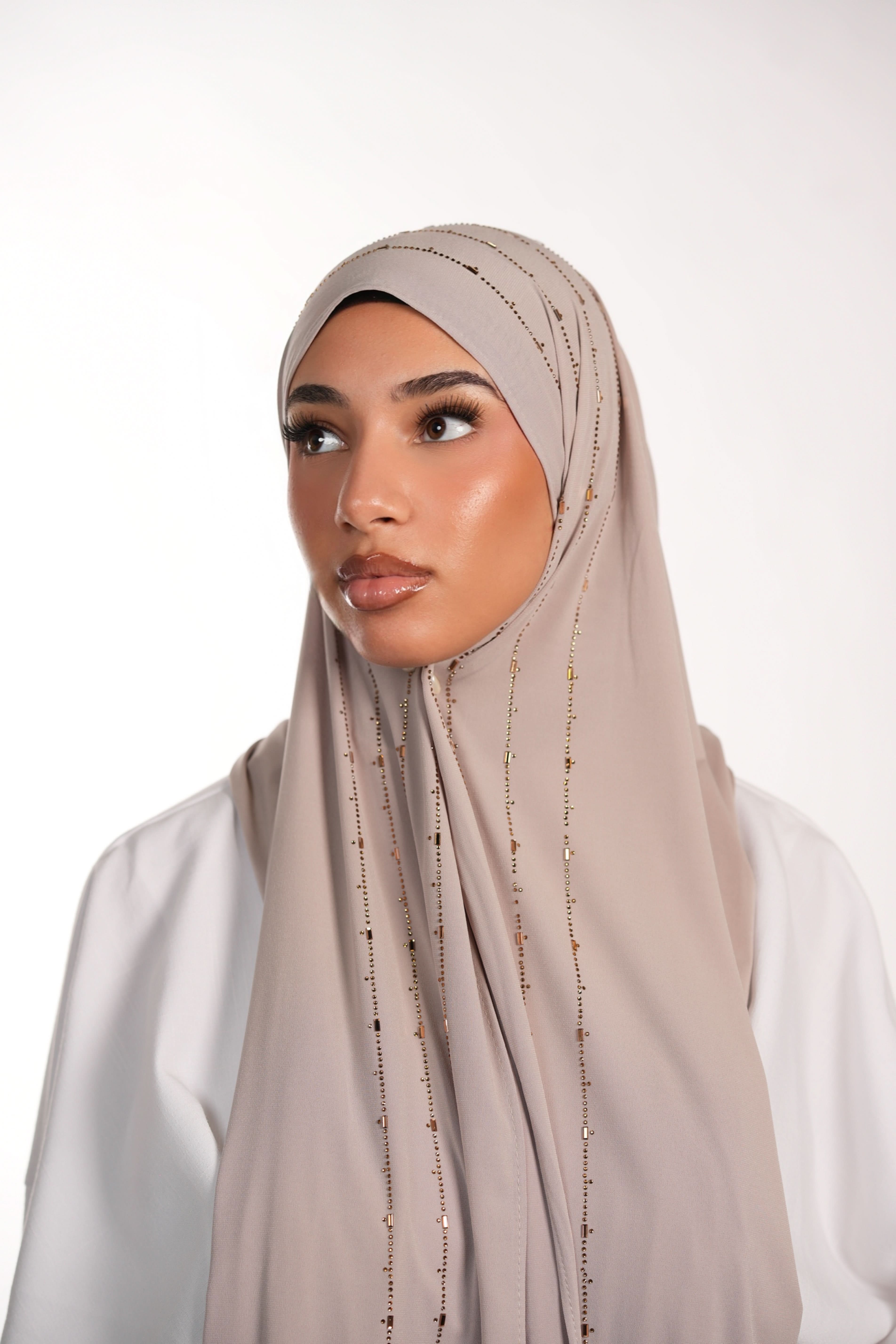 Premium Jersey Strass - Light beige - Losyana.Shop