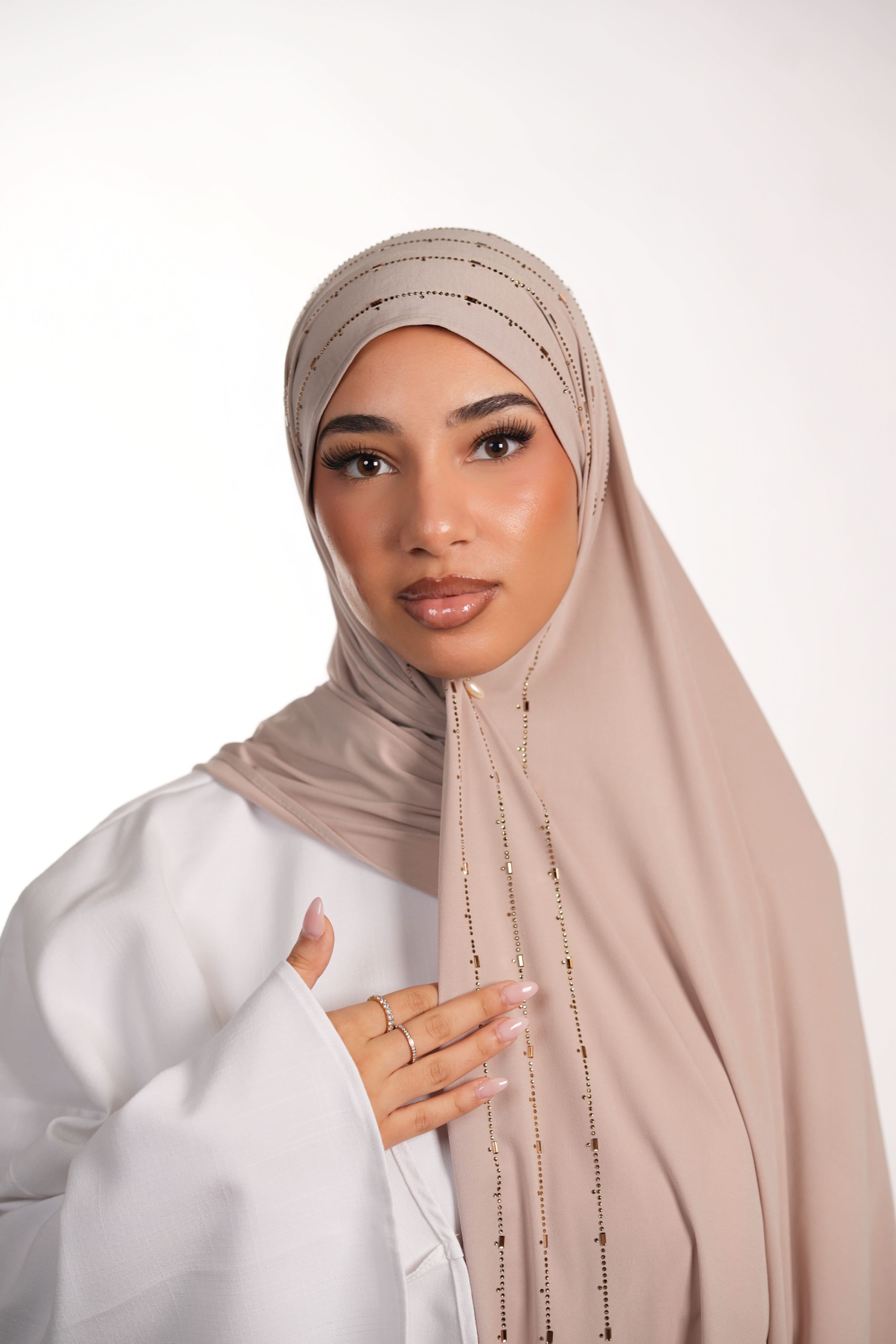 Premium Jersey Strass - nude - Losyana.Shop