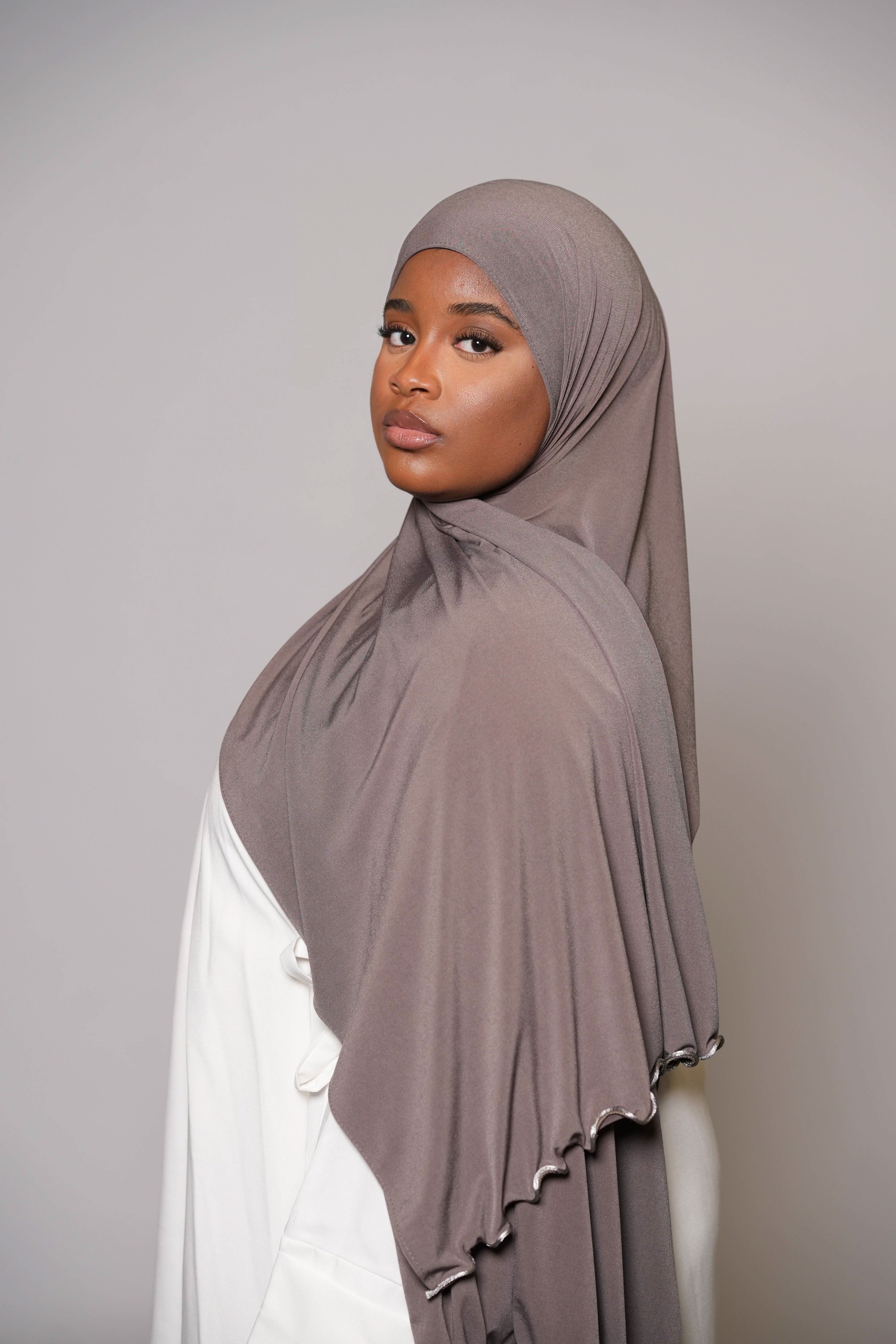 Premium Jersey Line - dark taupe - Losyana.Shop