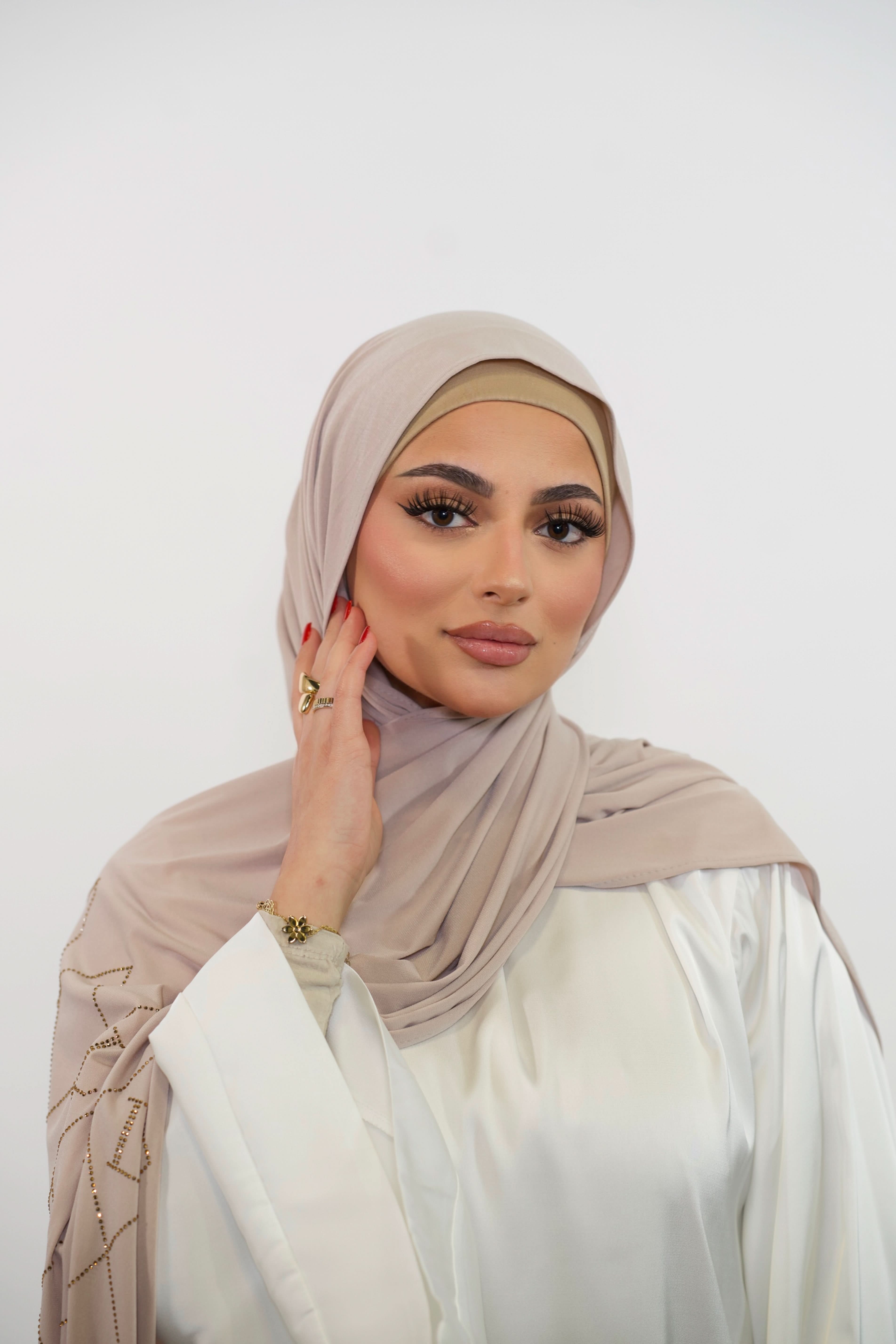 Premium Jersey Strass “L” - nude - Losyana.Shop