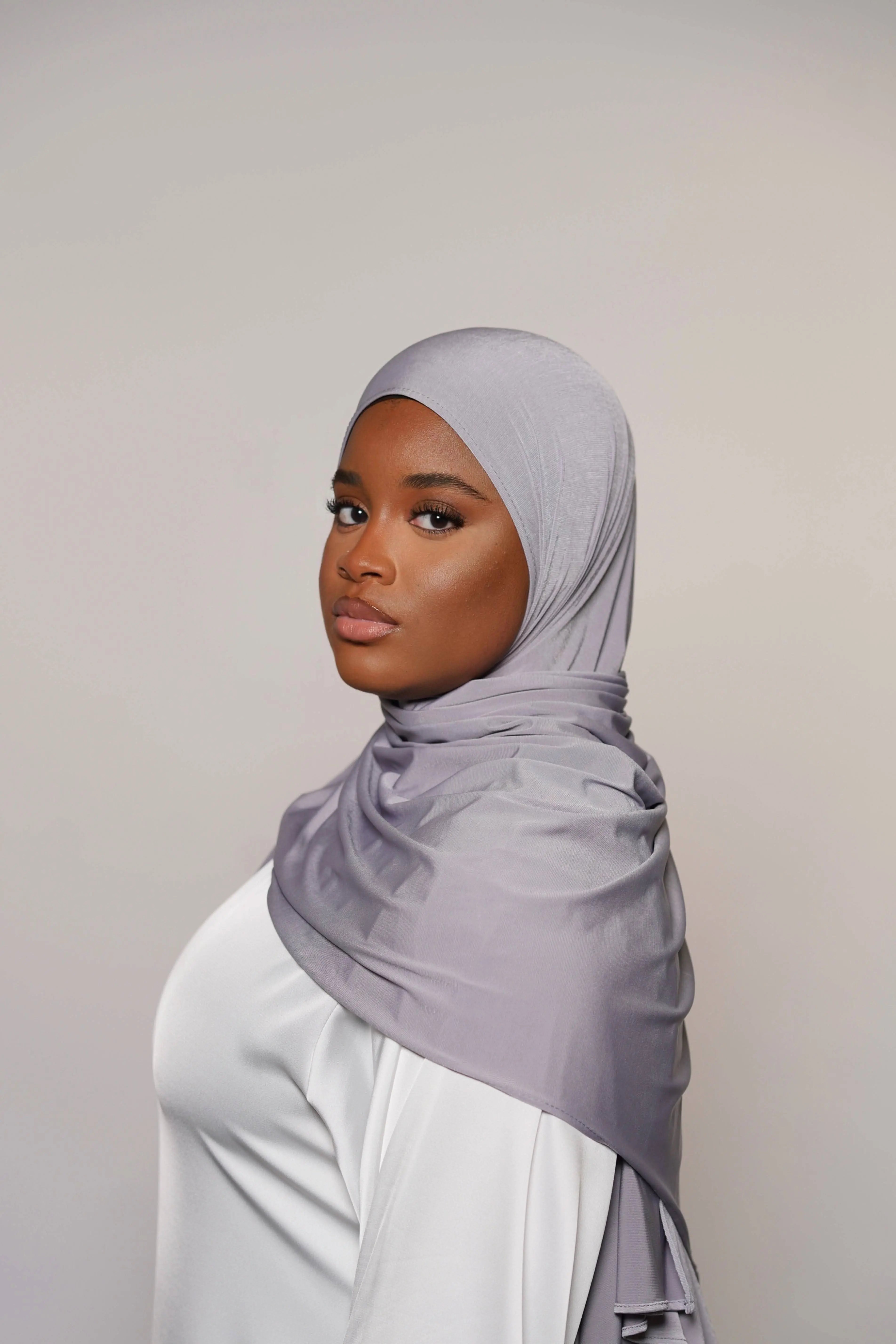 Satin Premium Jersey - silver - Losyana.Shop