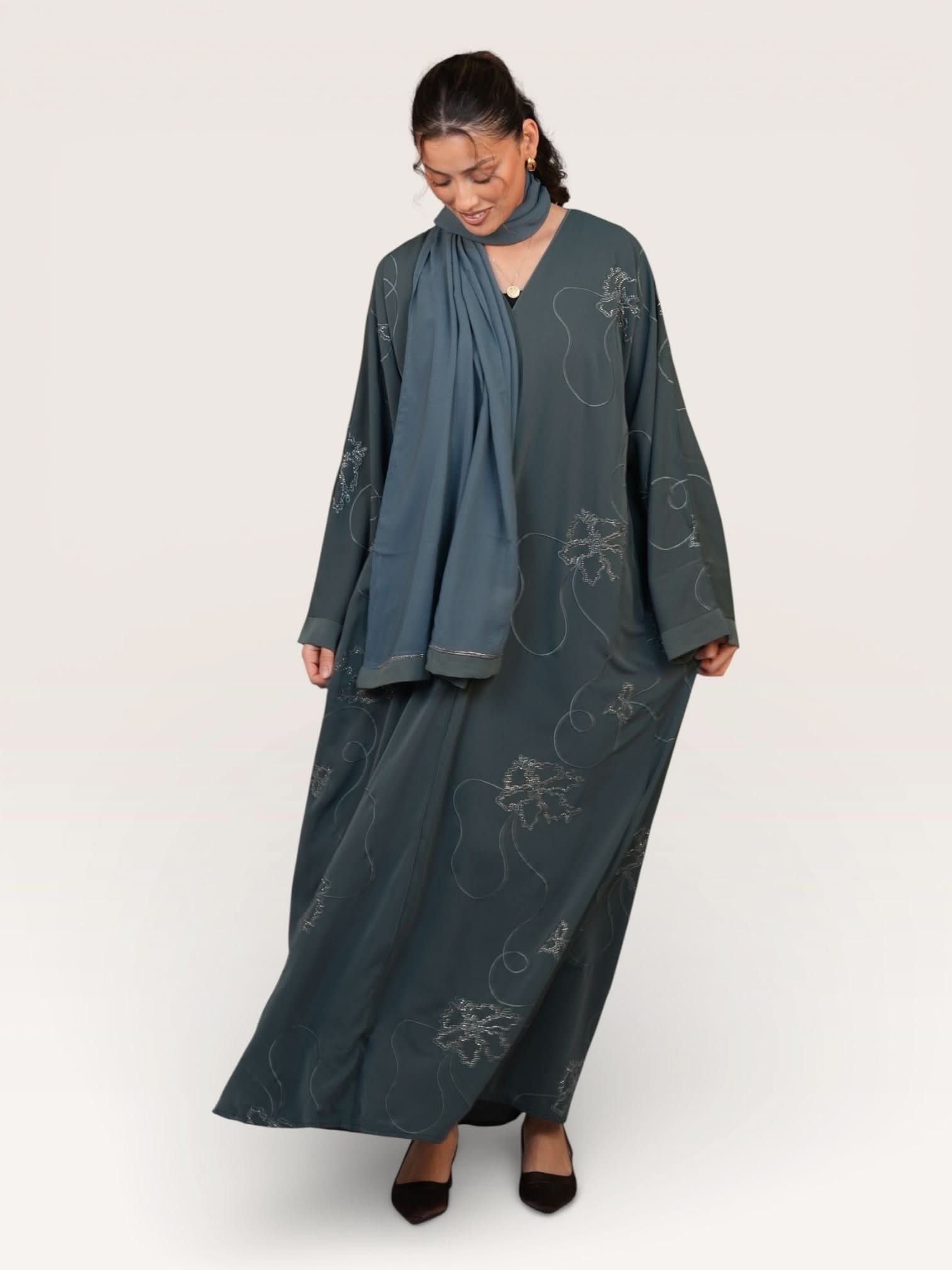 glitter abaya - lamantin