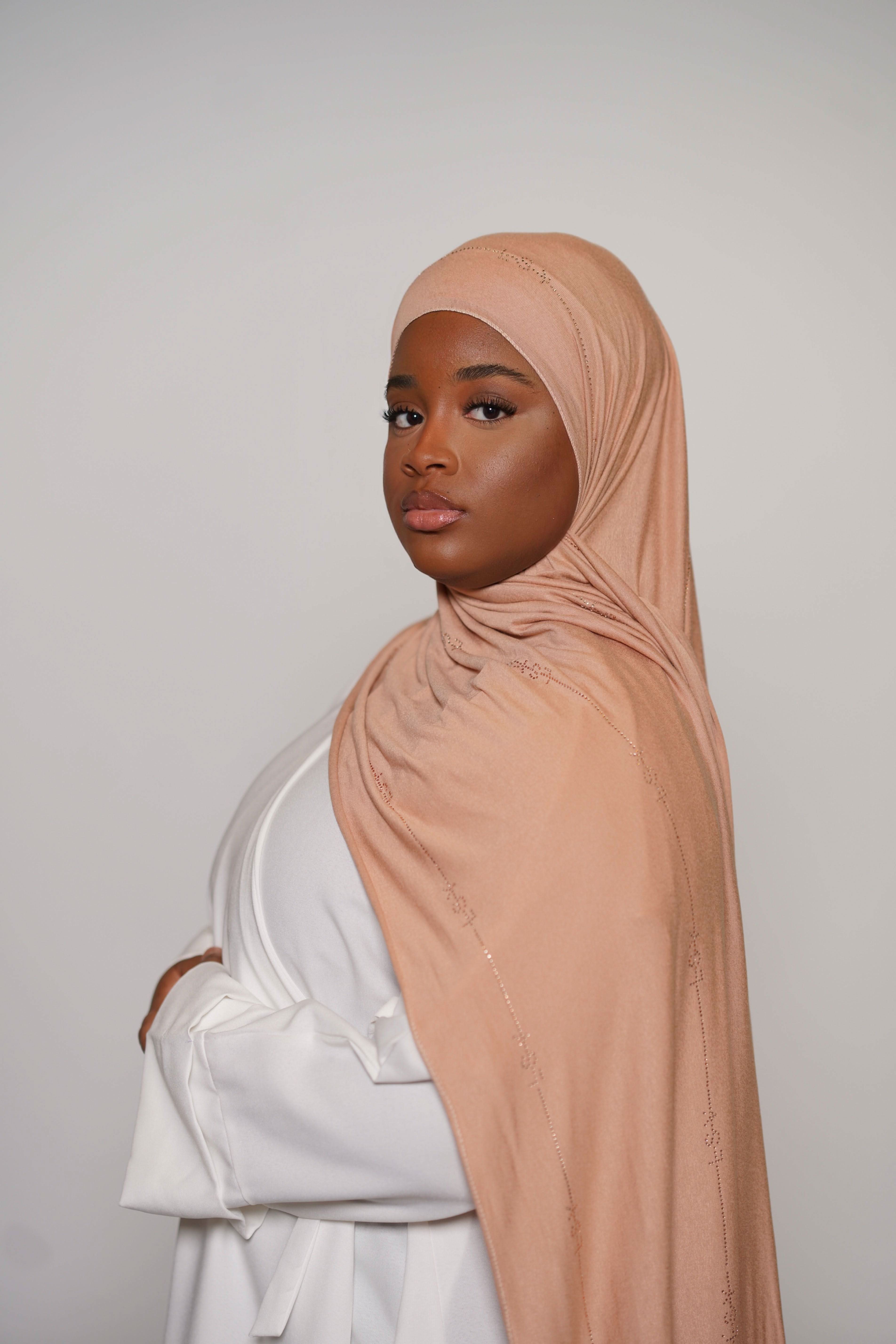 LSY Diamond Jersey - apricot - Losyana.Shop