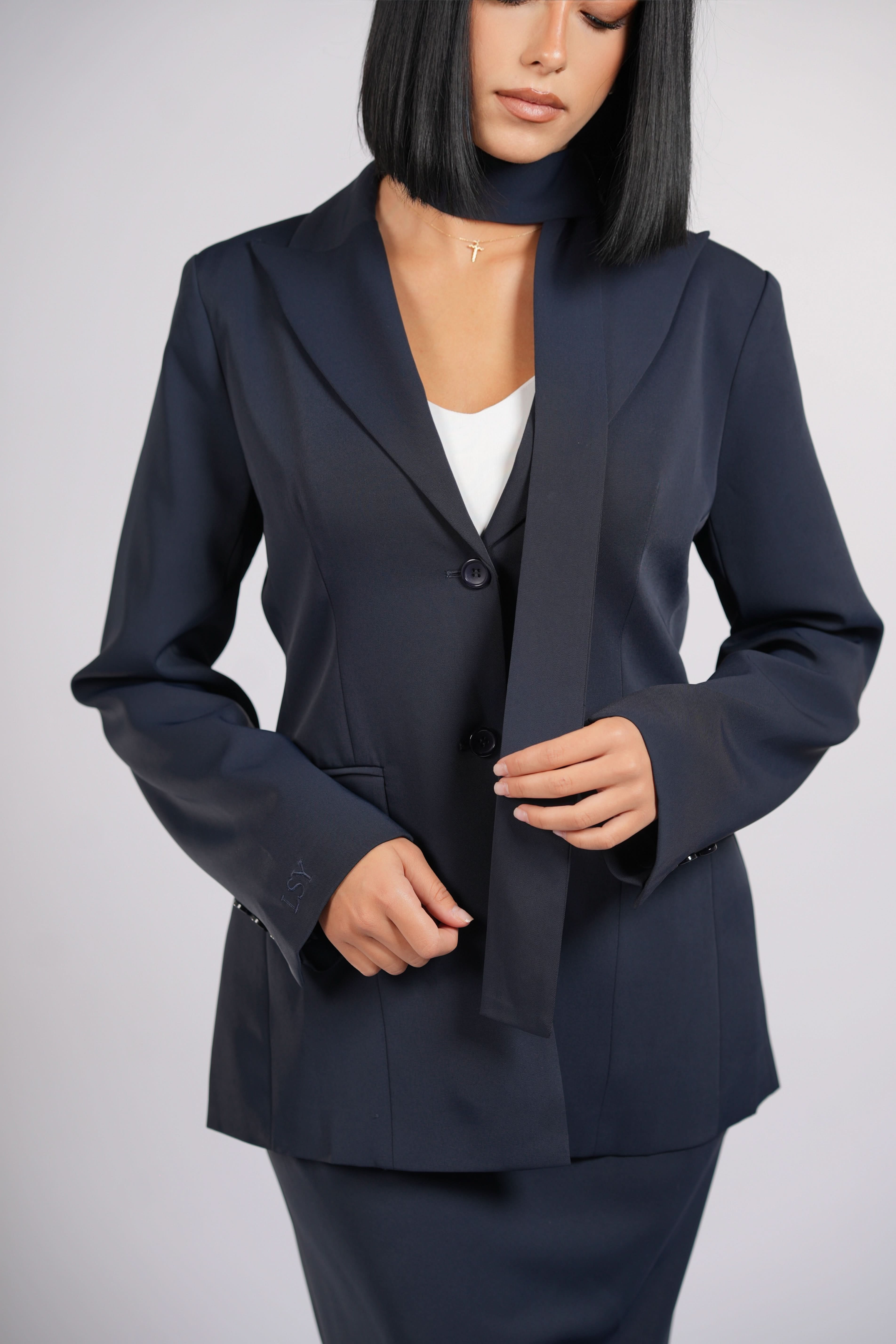 the palais blazer - navy - Losyana.Shop