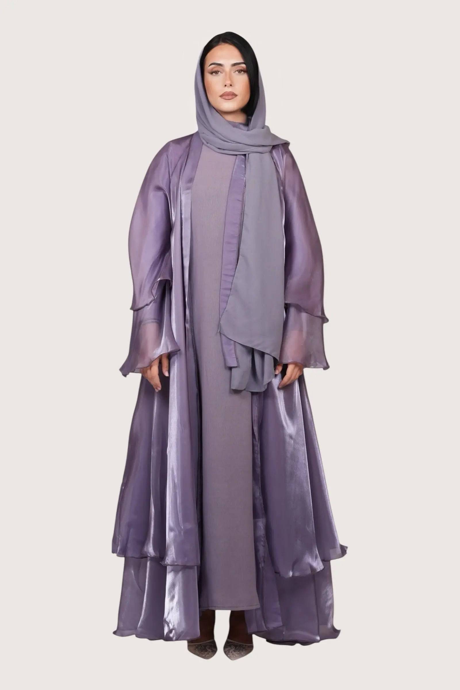 Flower Abaya - lavender Losyana.Shop