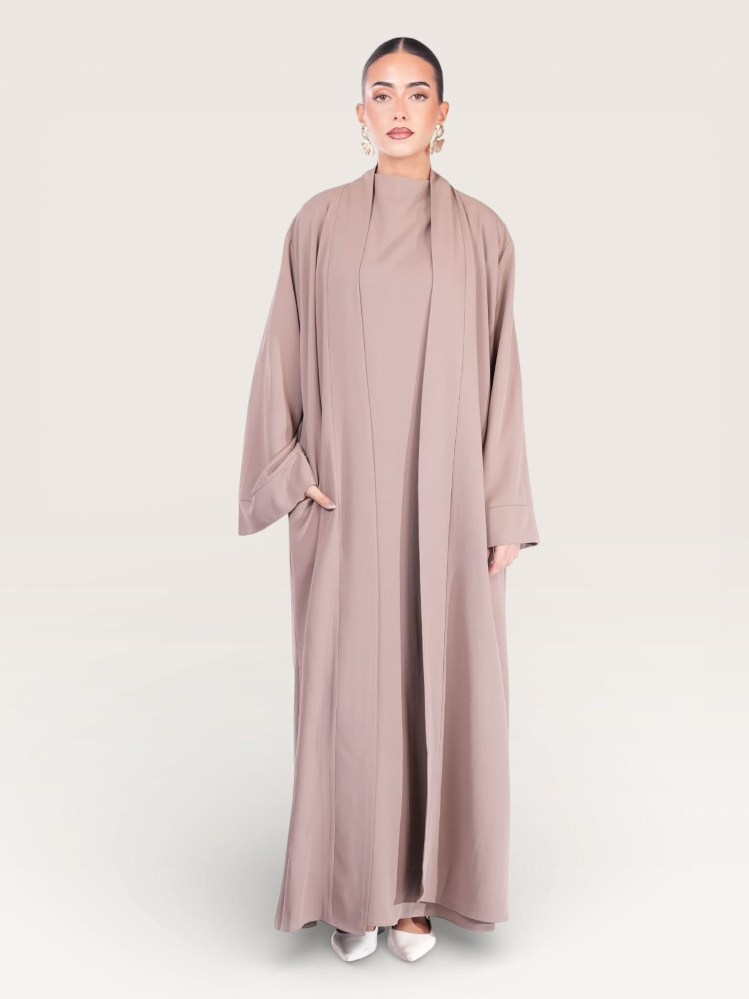 kimono abaya - stone