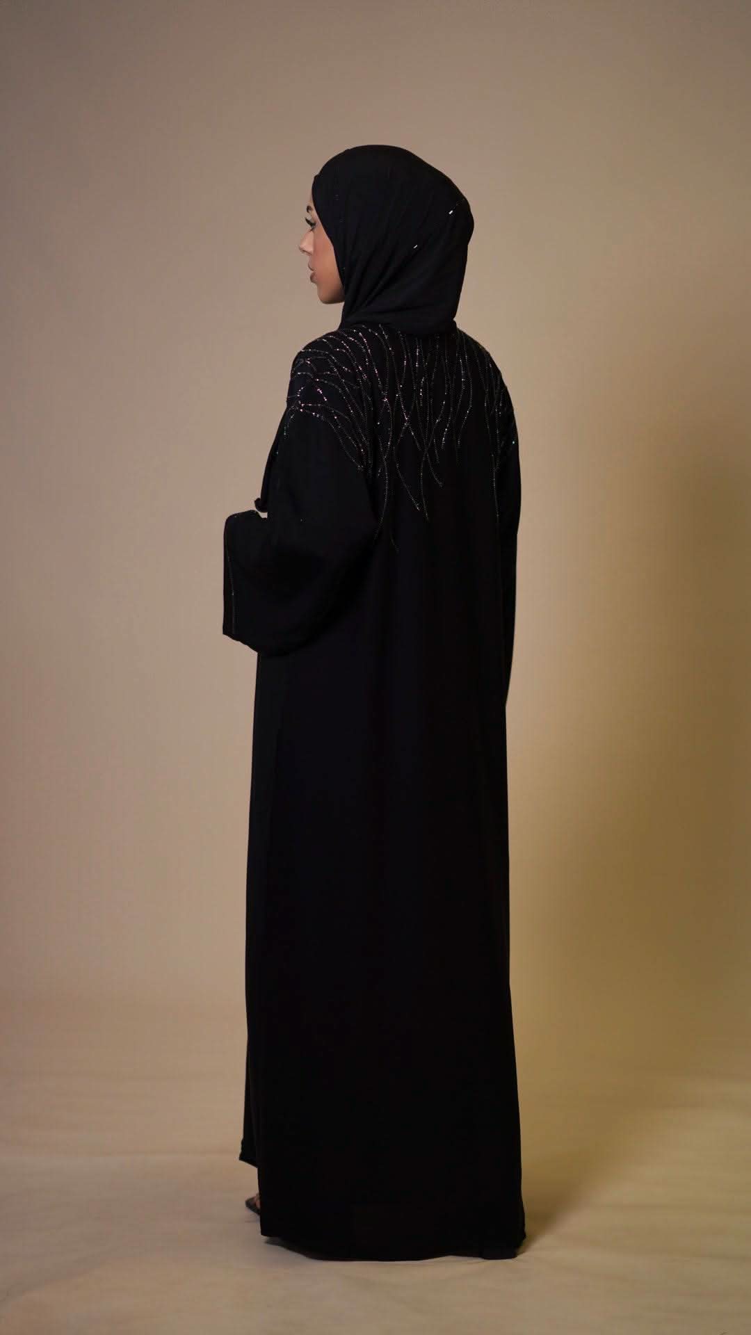 Outlet Emirate abaya - black - Losyana.Shop