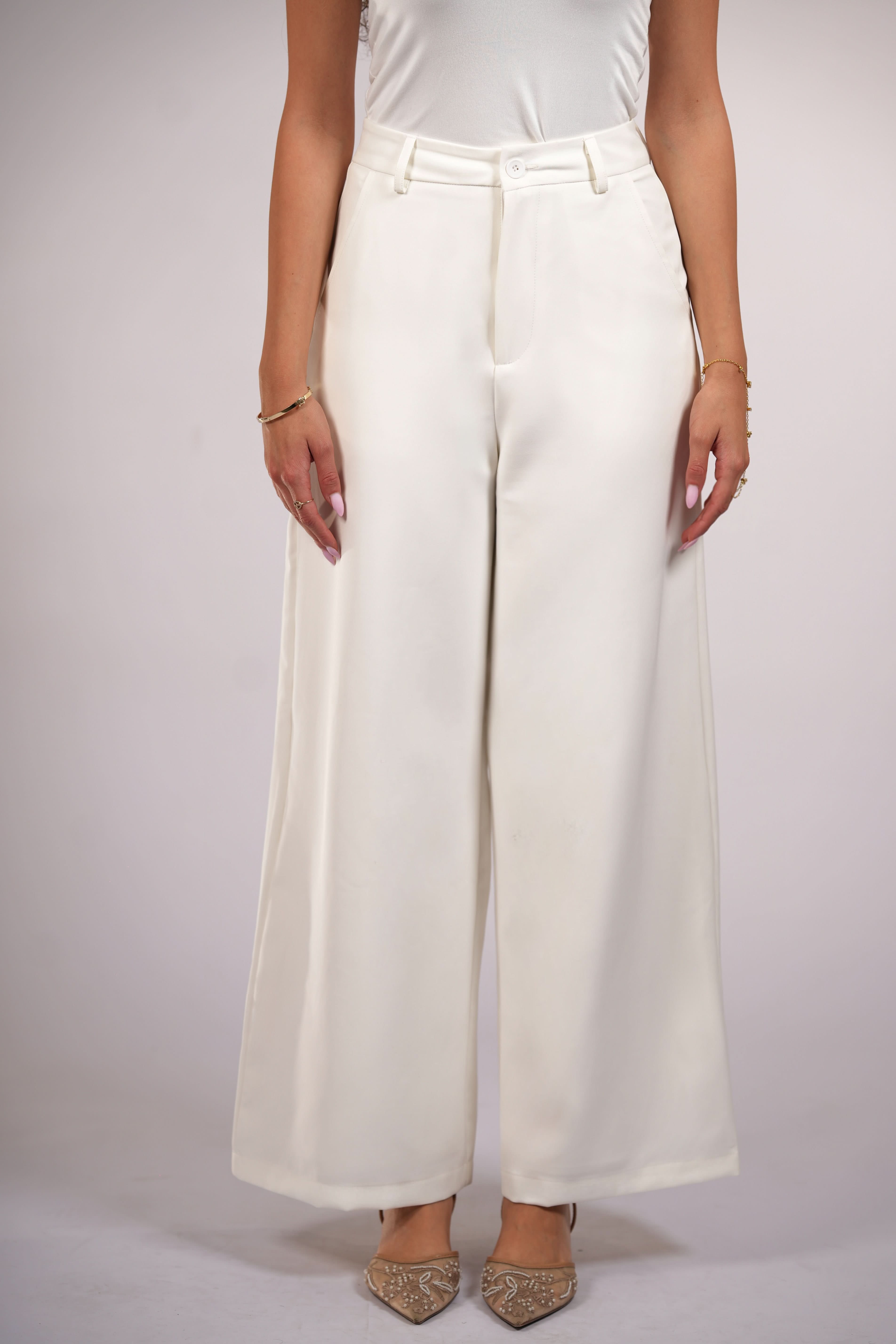 the palais pants - white - Losyana.Shop