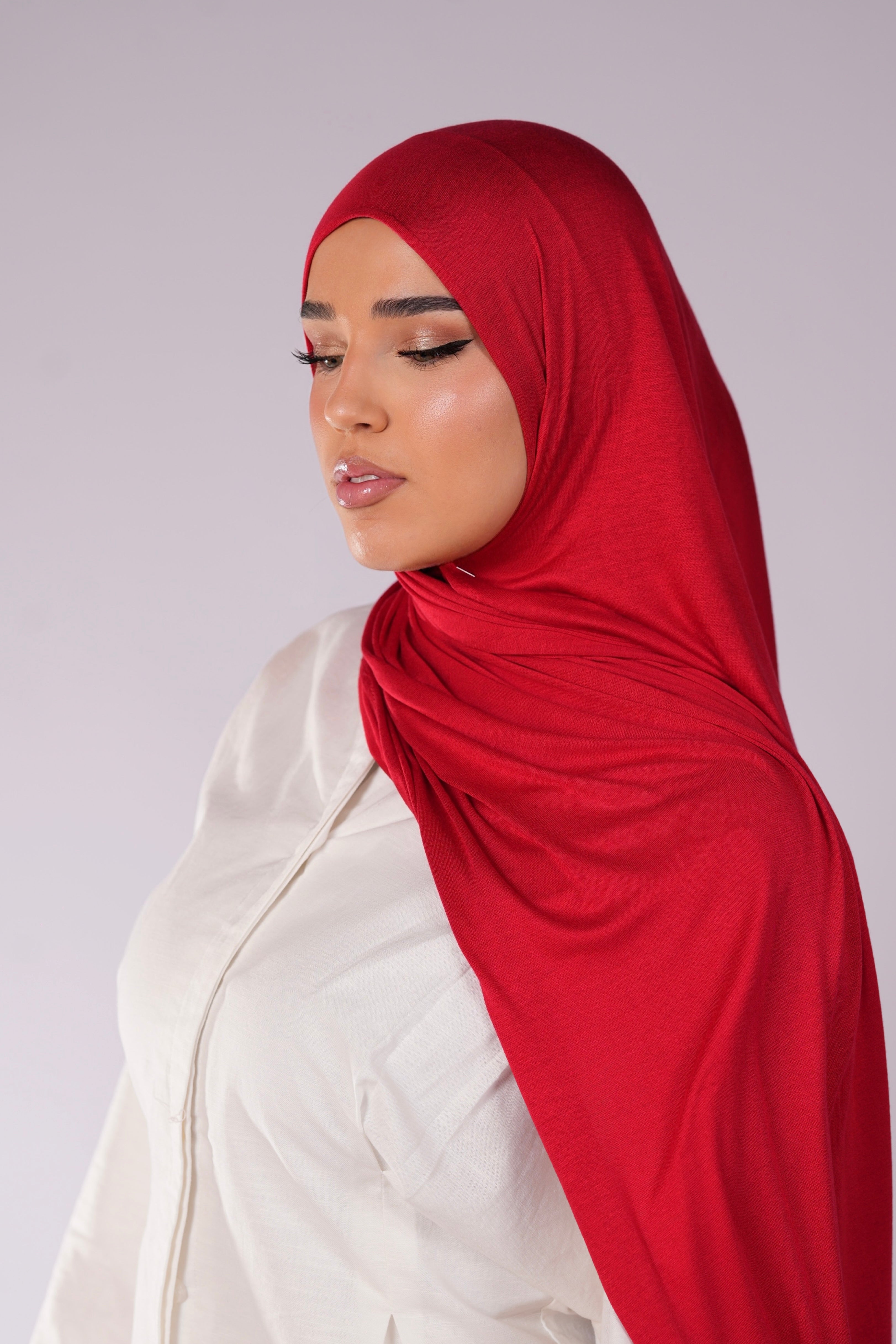 Bamboo jersey - red