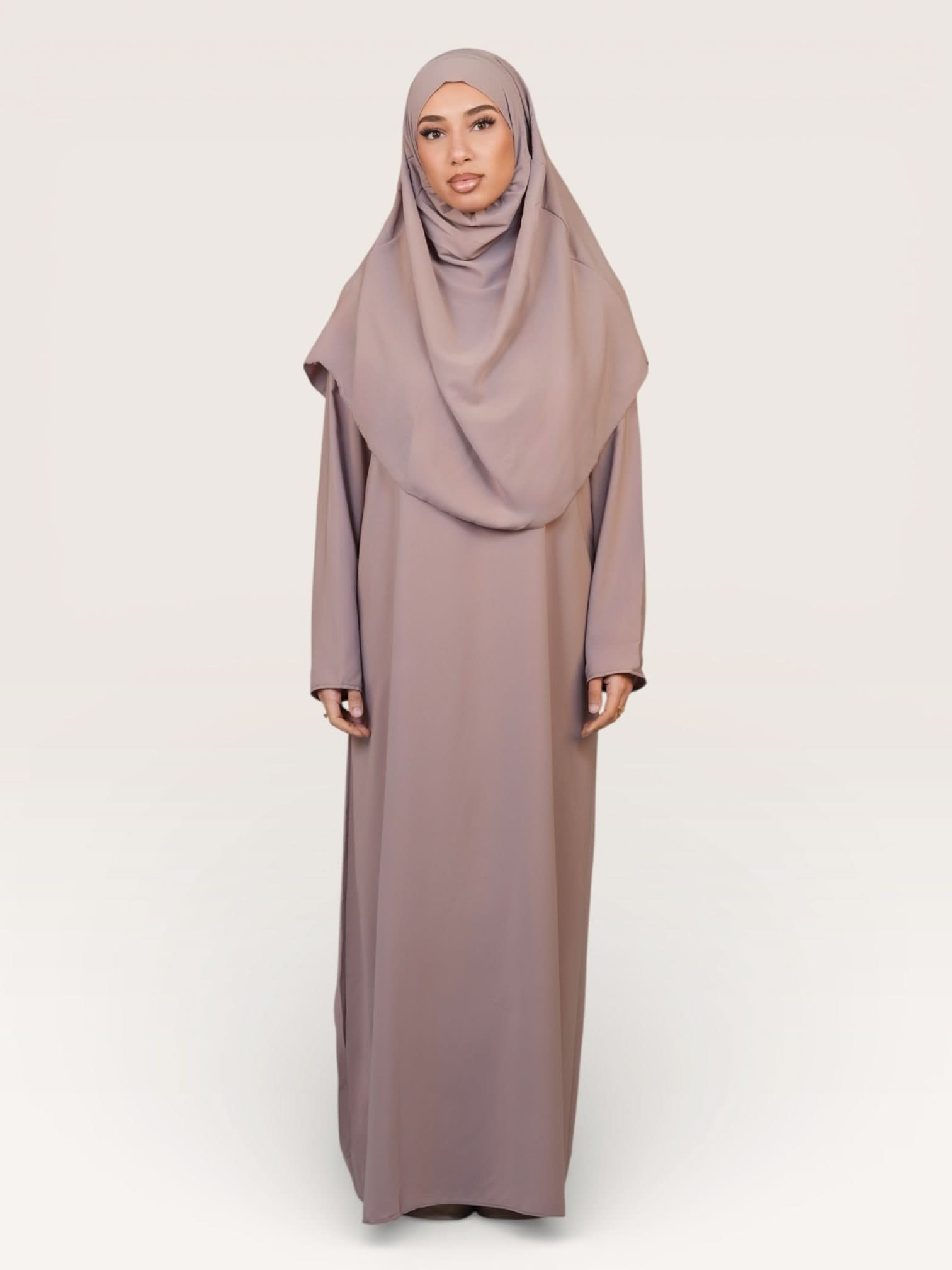 prayer dress medina - taupe - Losyana.Shop