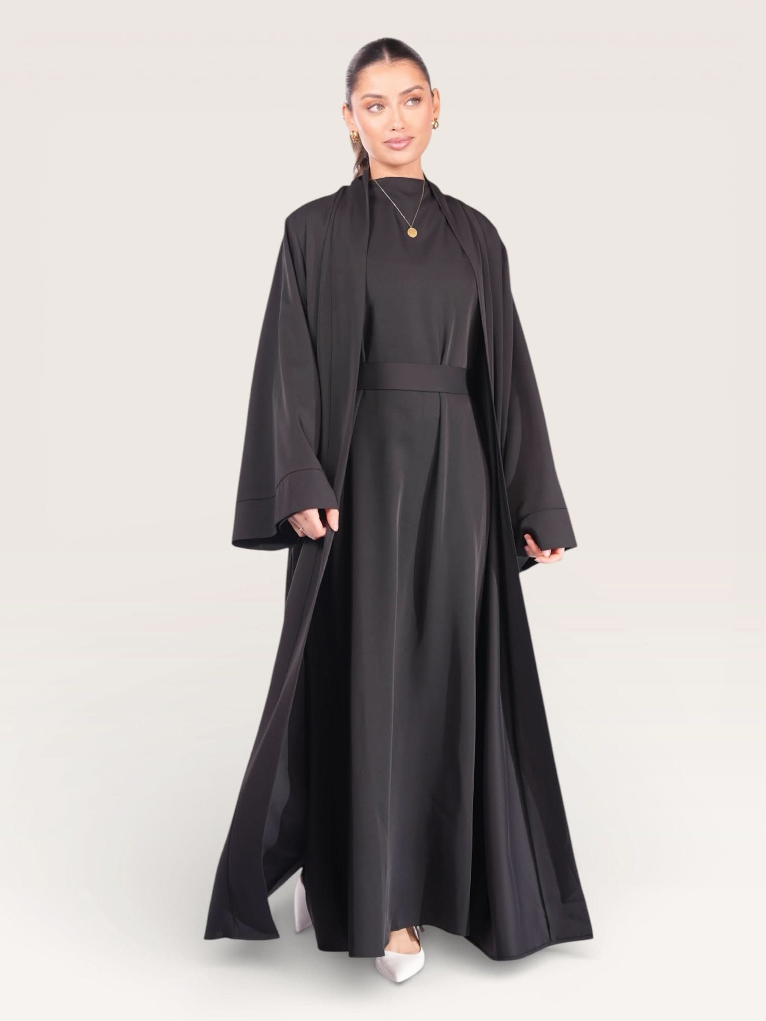 kimono abaya - black - Losyana.Shop