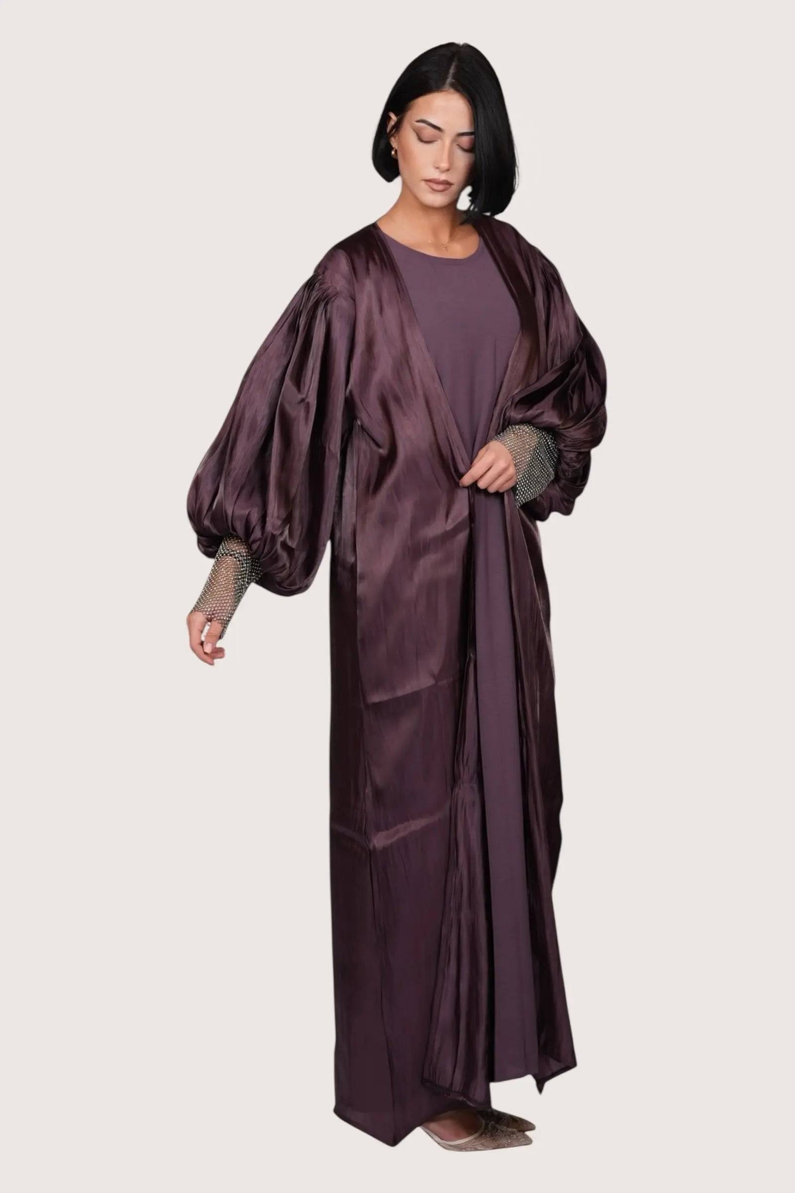 Ballon Abaya - eggplant Losyana.Shop