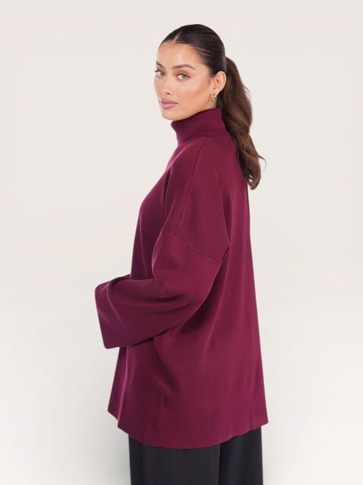 luxury knit - bordeaux