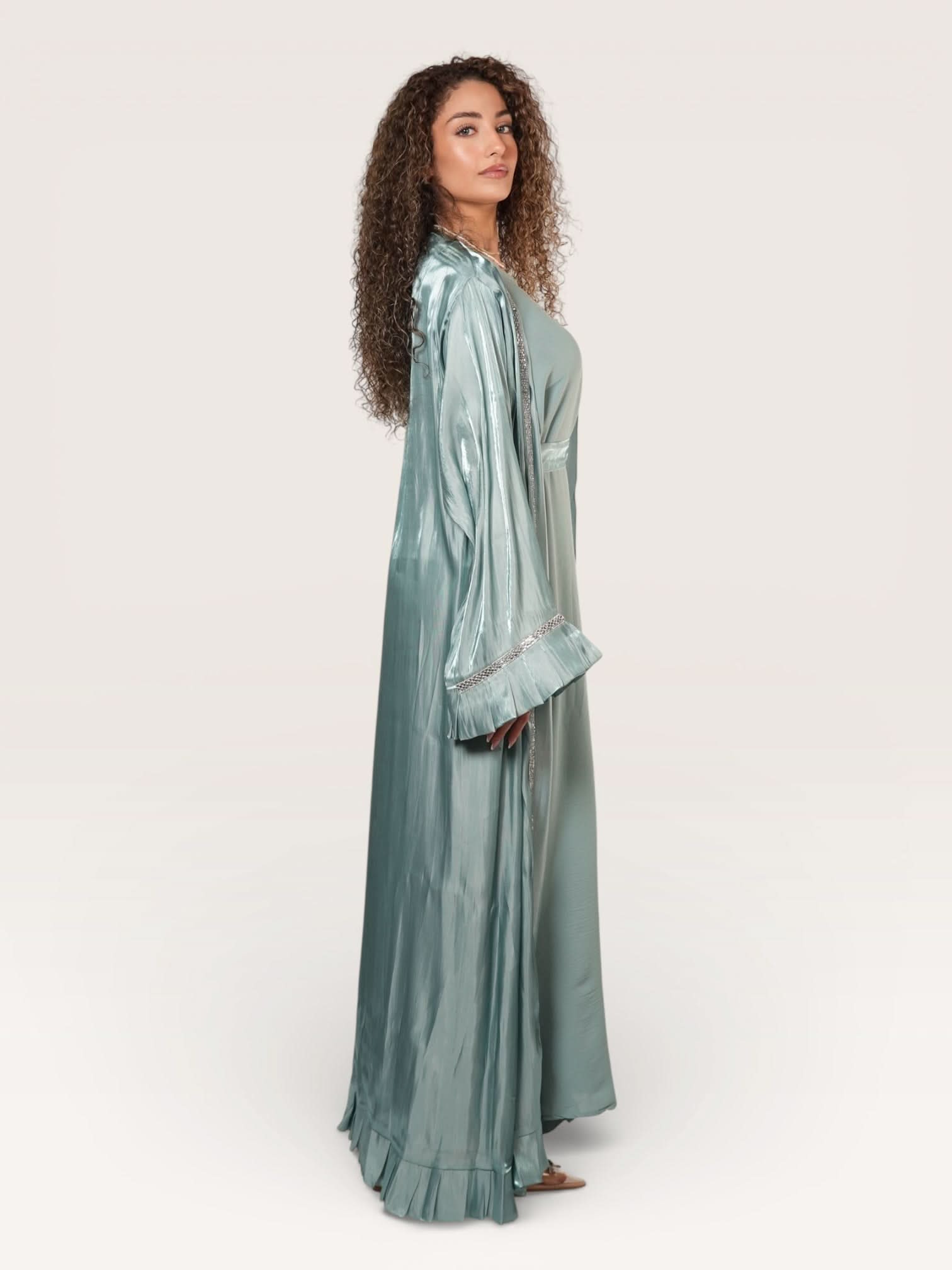 Emirate Abaya - Mint - Losyana.Shop