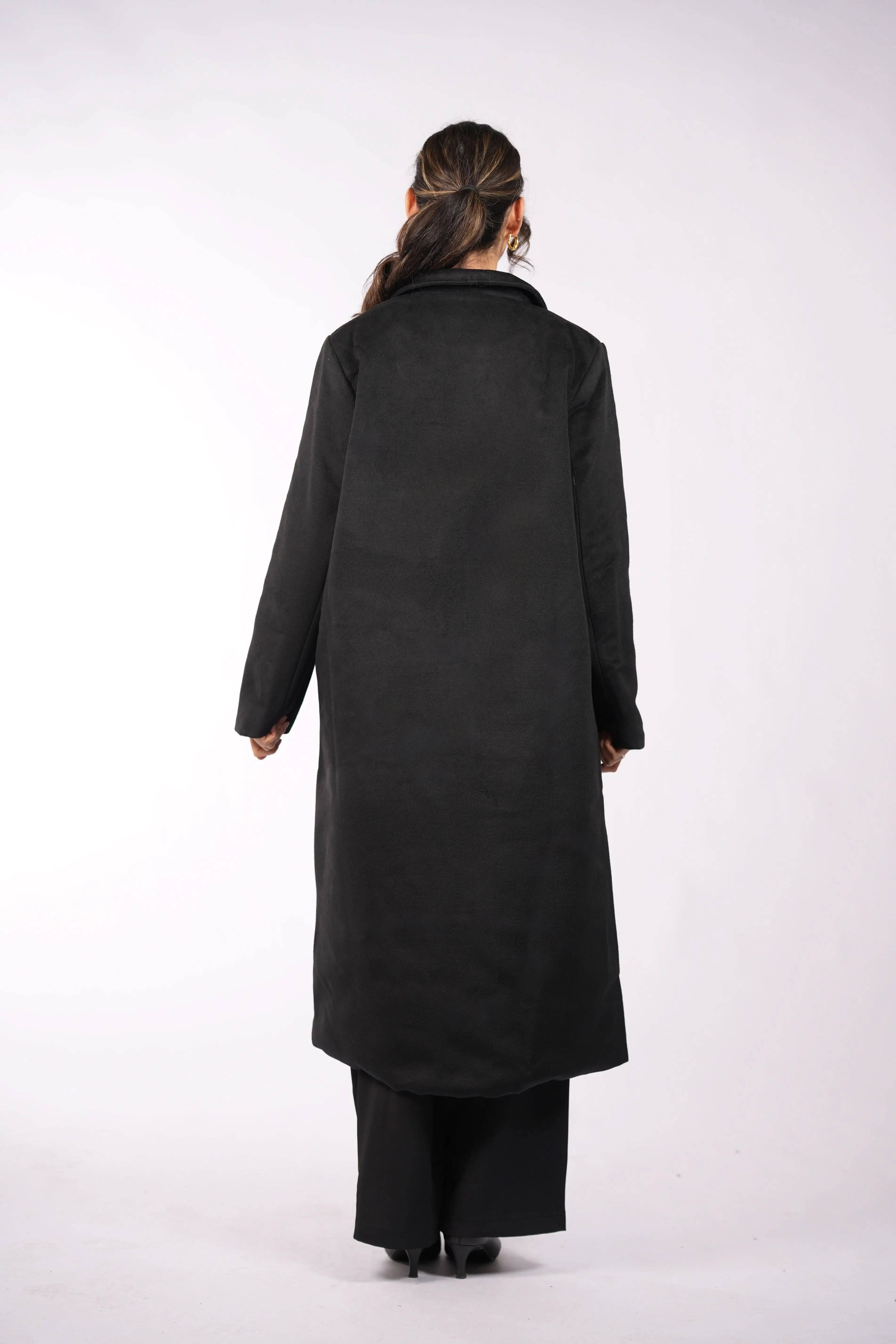 the vienna coat - black Losyana.Shop