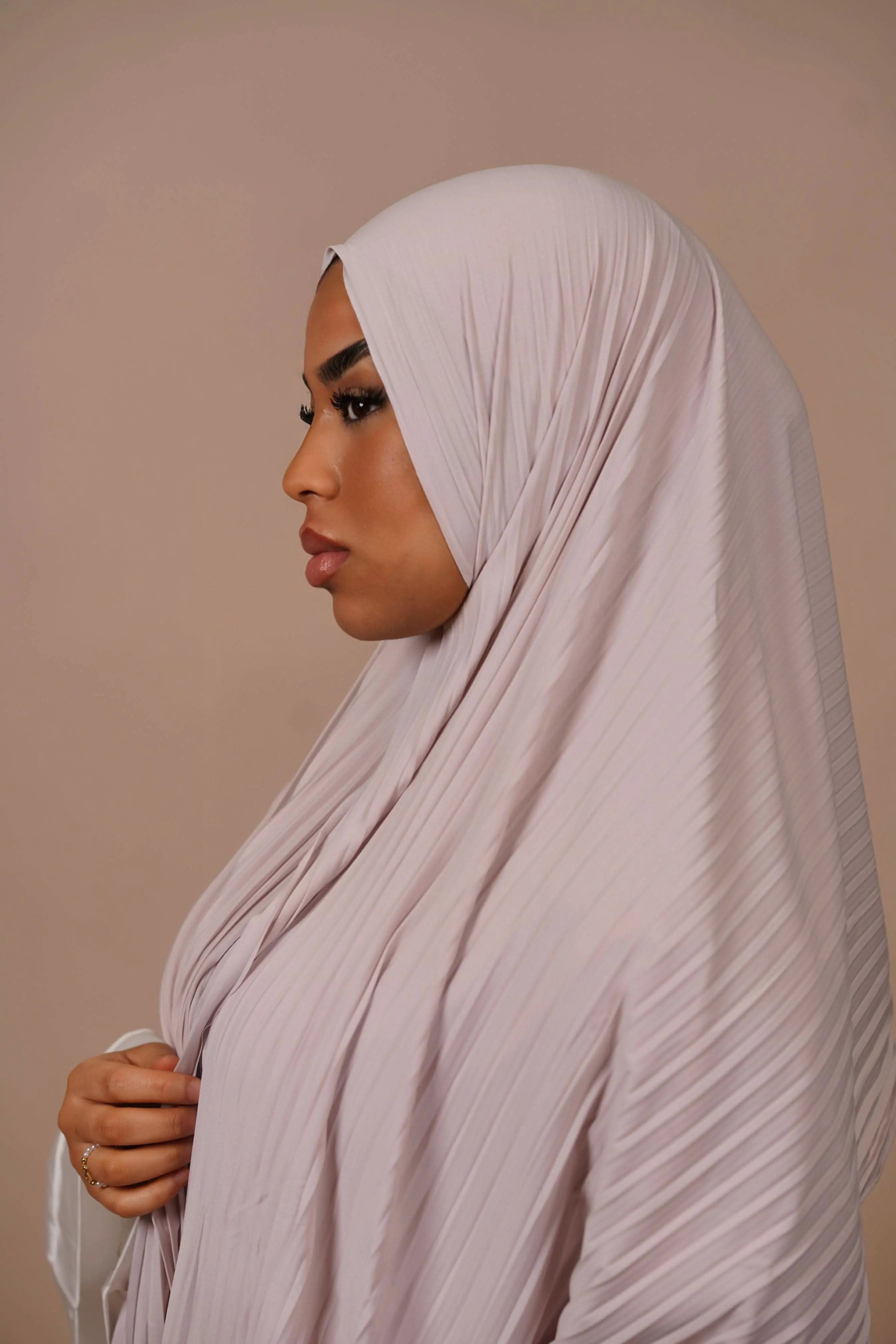 Plissé Hijab - rose beige - Losyana.Shop