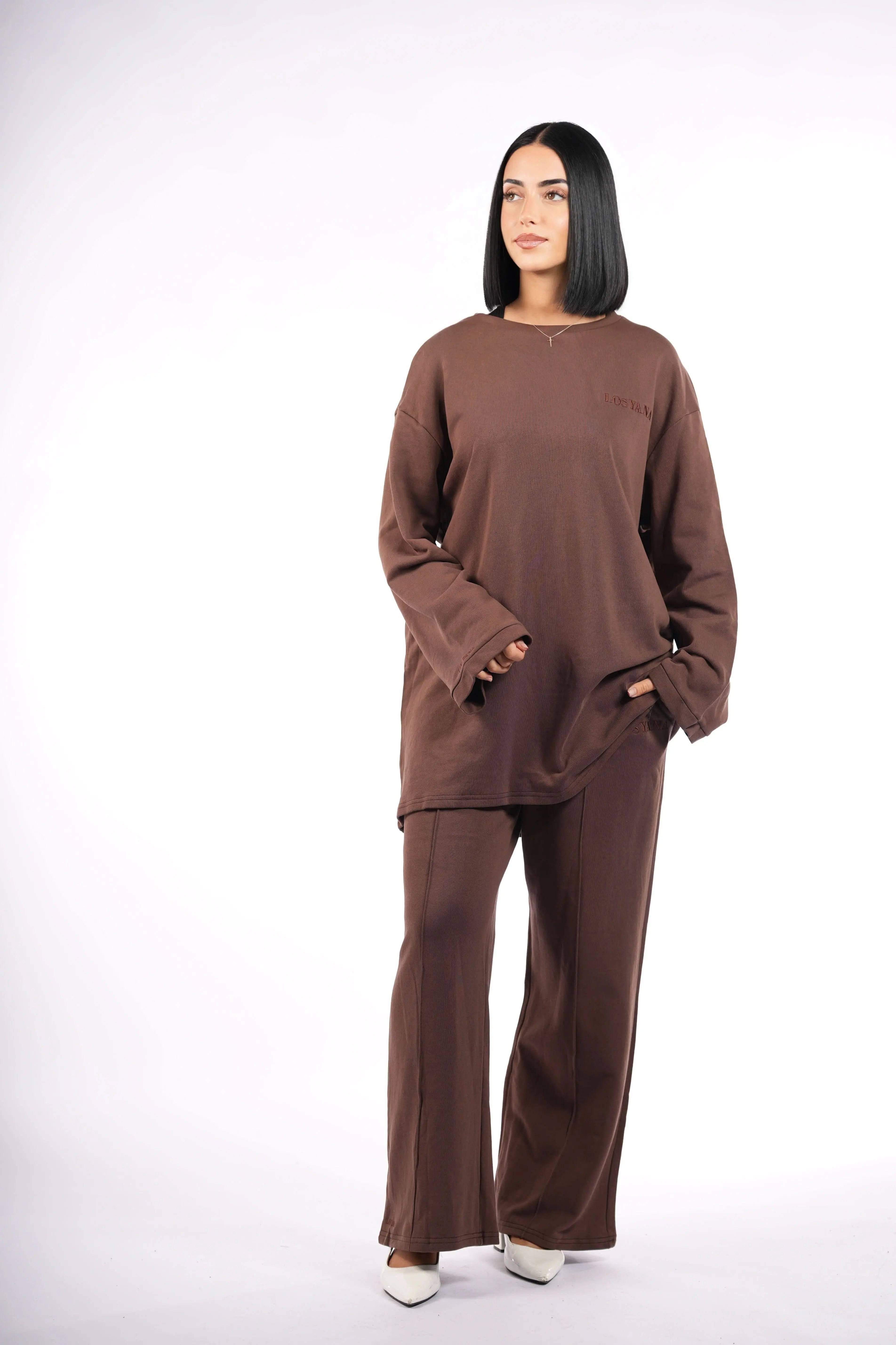 Lounge and Gym set - coffee - Losyana.Shop
