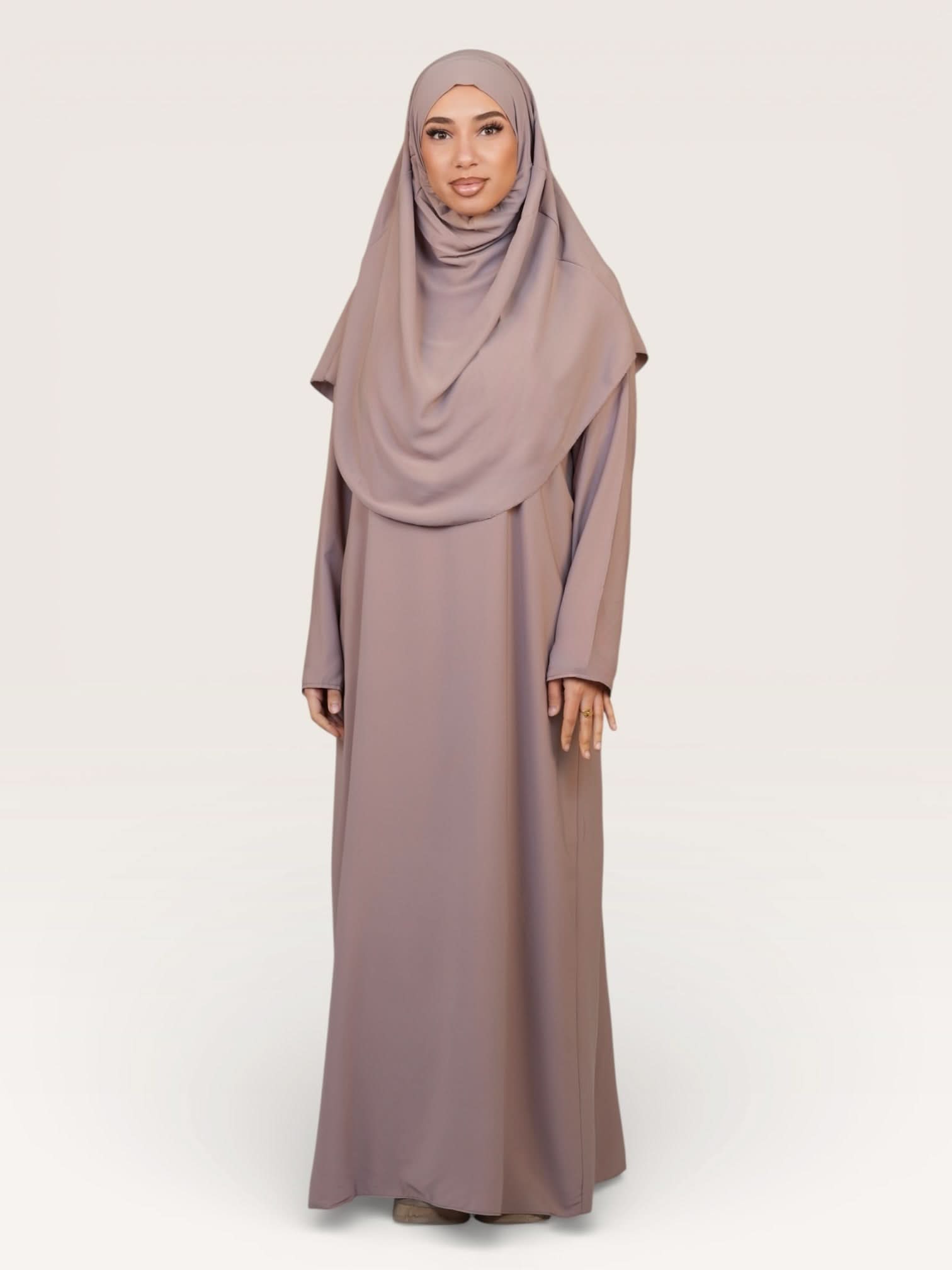 prayer dress medina - taupe - Losyana.Shop
