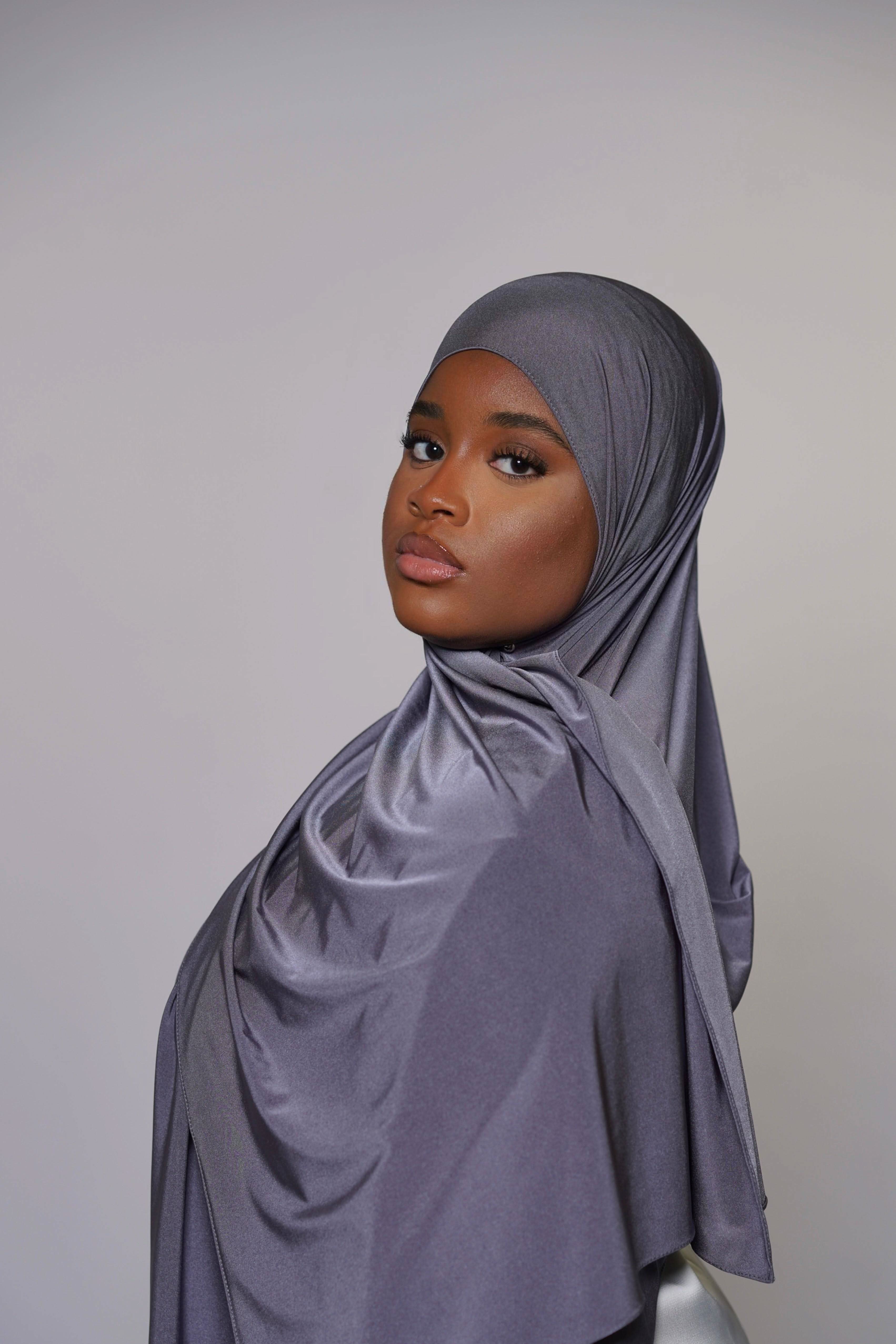 Satin Premium Jersey - dark grey - Losyana.Shop