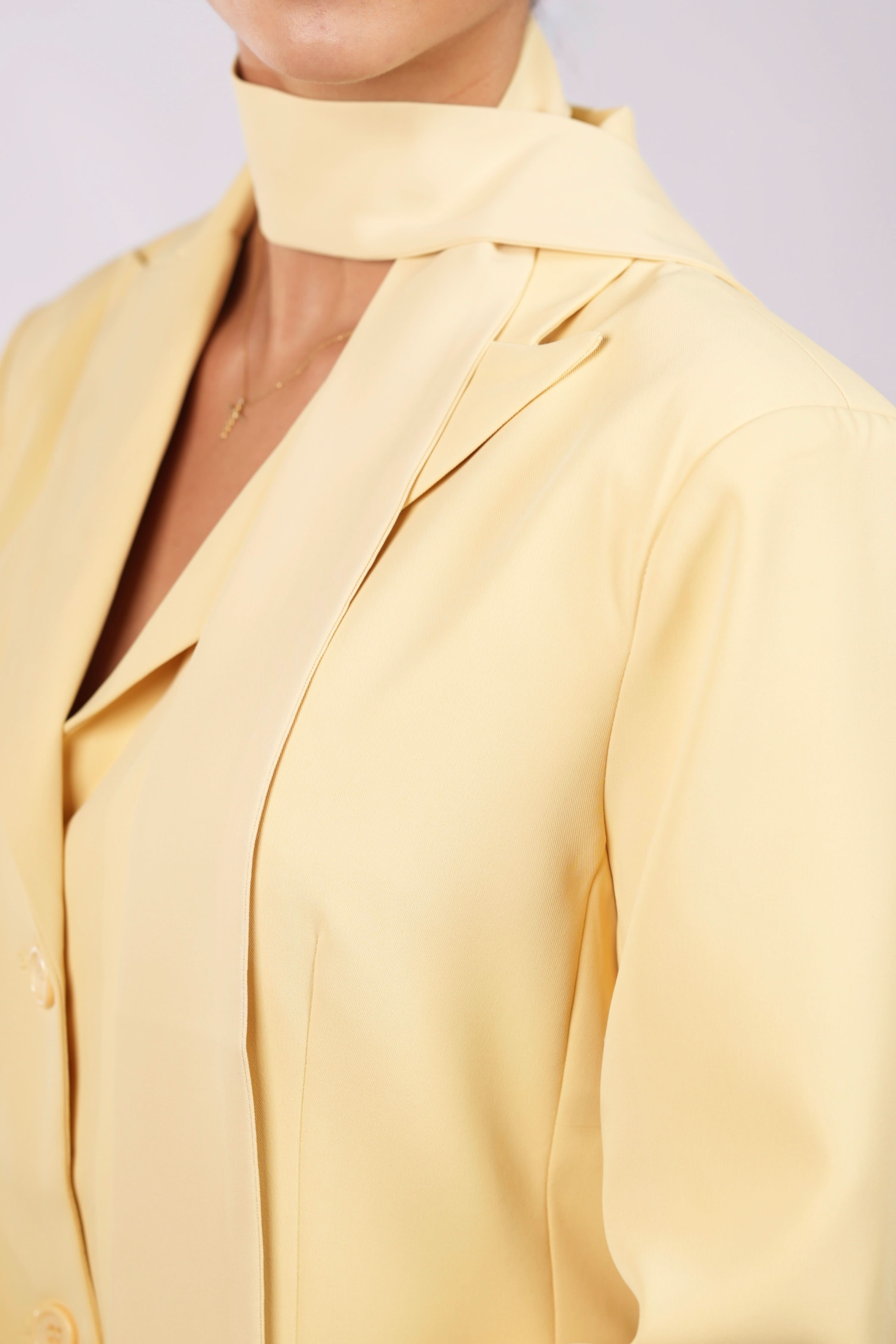 the palais blazer - butter yellow