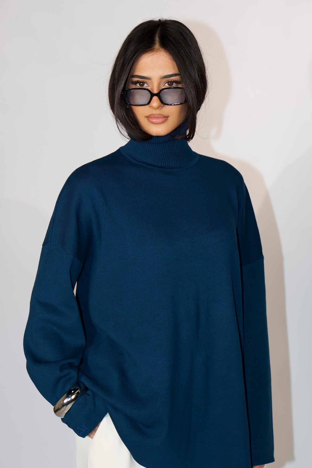 luxury knit - teal