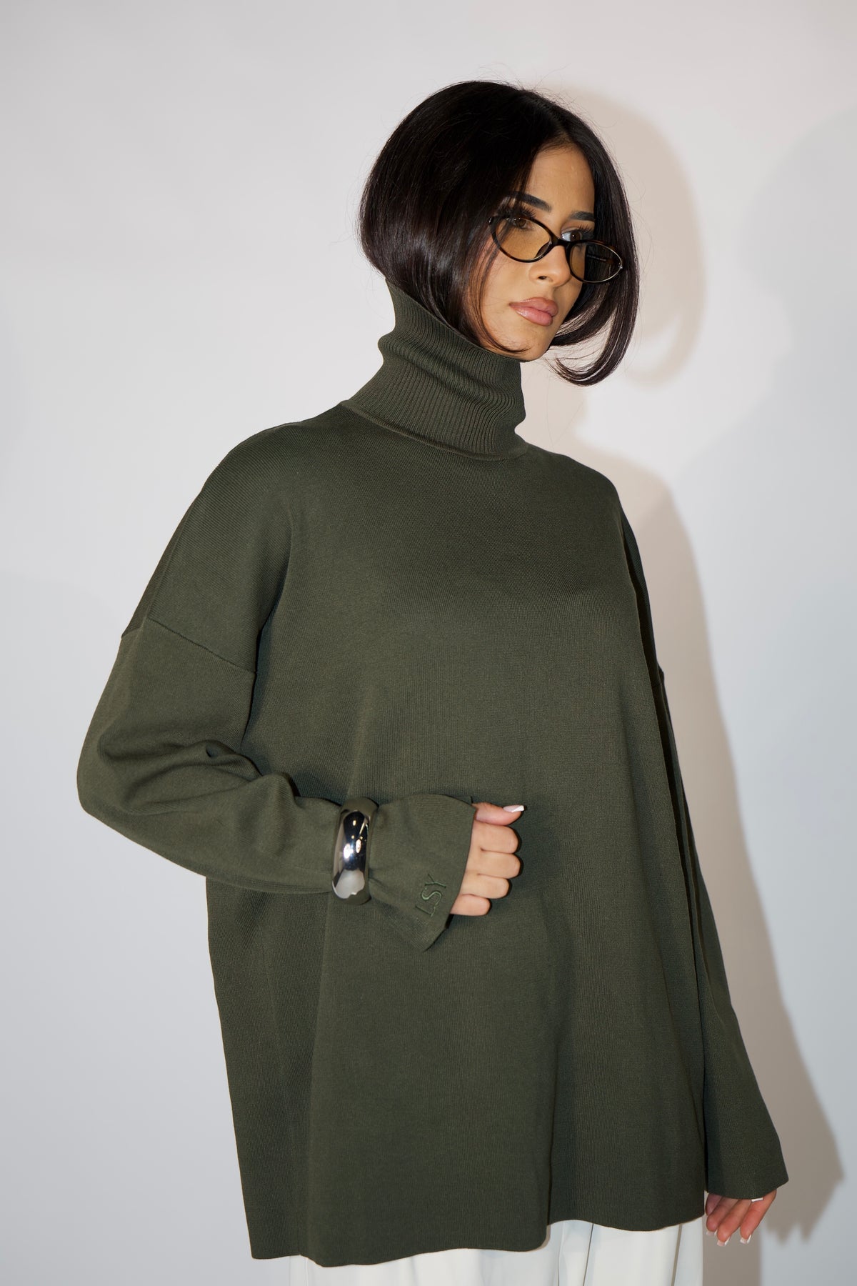 luxury knit - olive