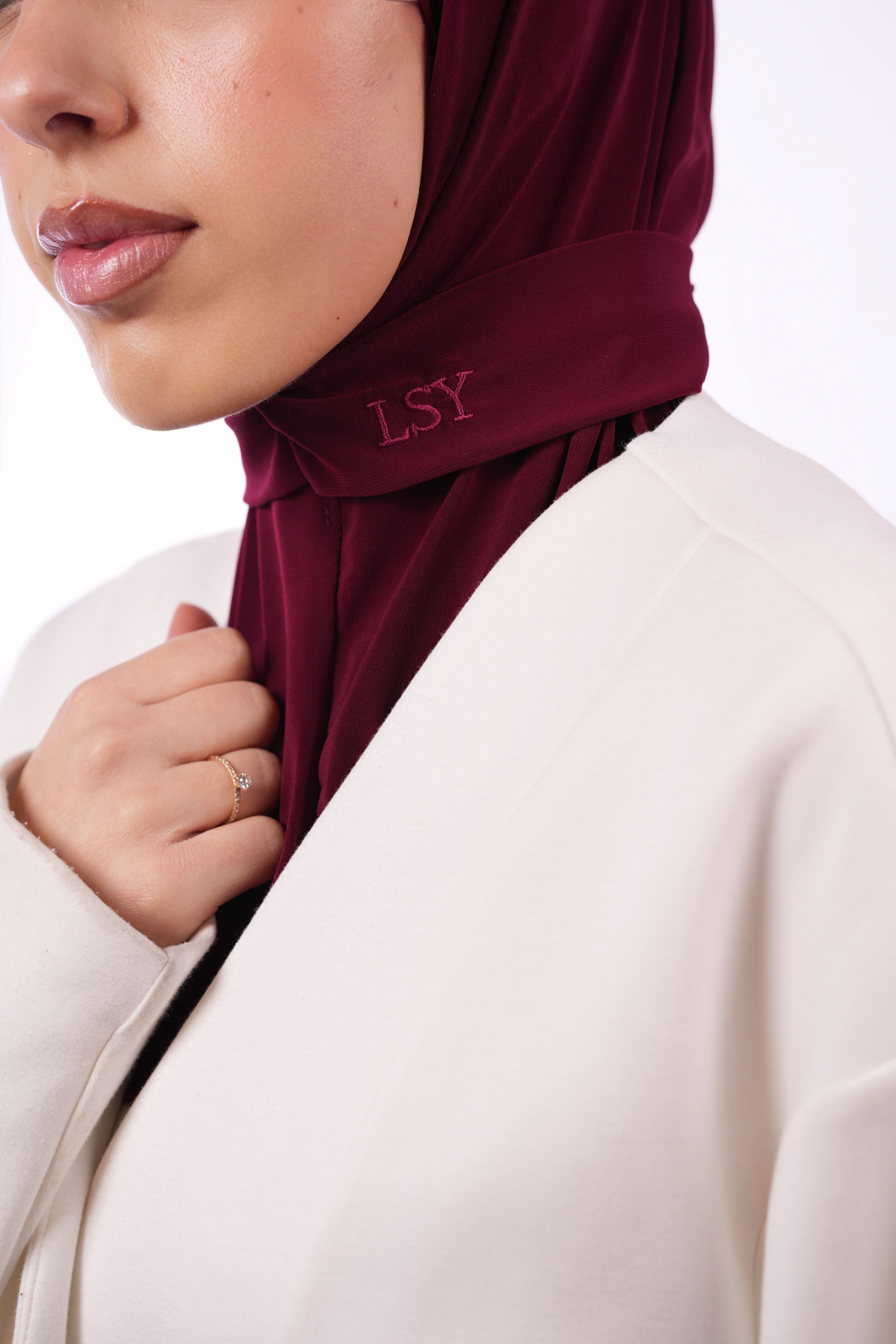 Instant Hijab - bordeaux - Losyana.Shop