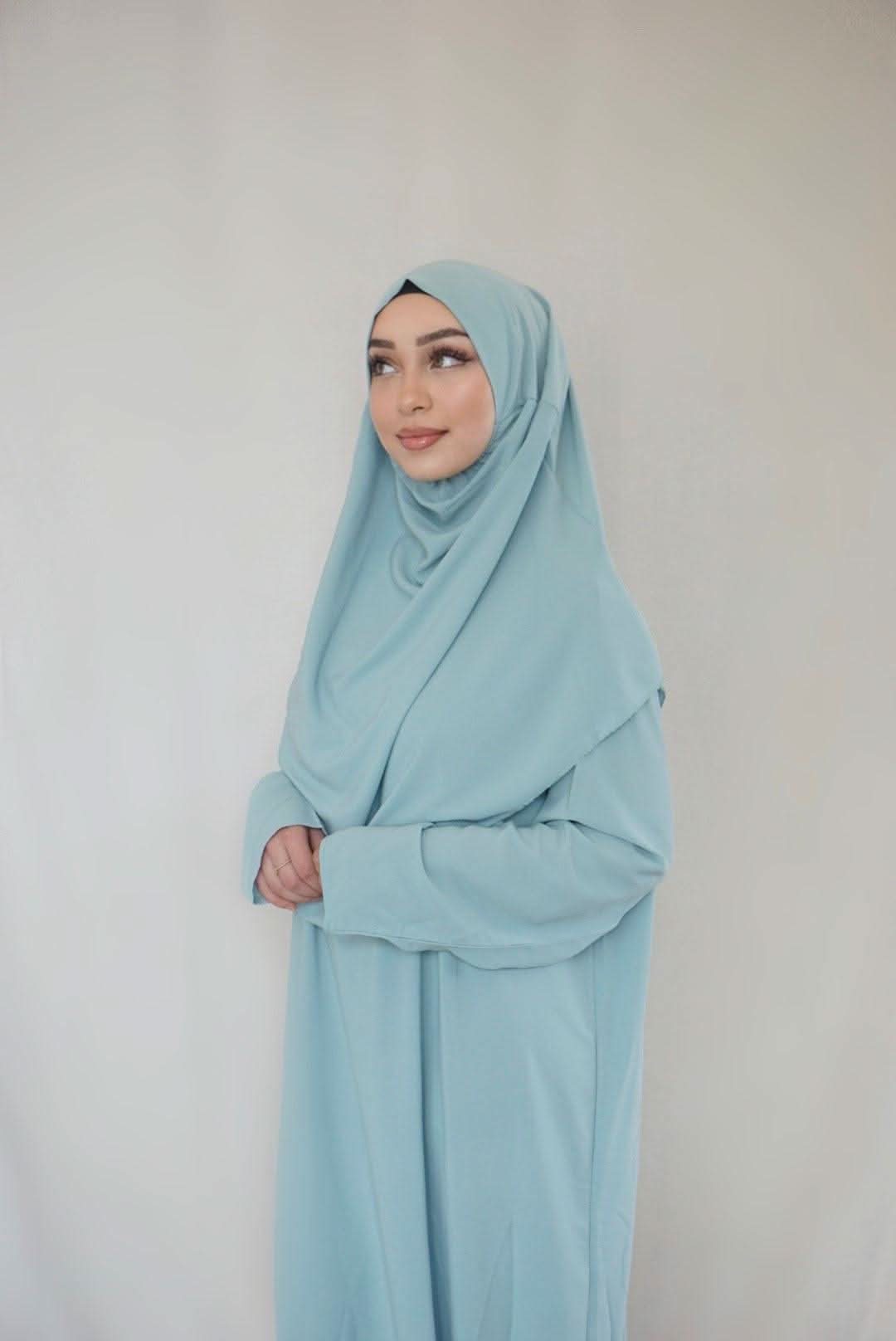 Gebetskleidung Medina Seide - Mint - Losyana.Shop