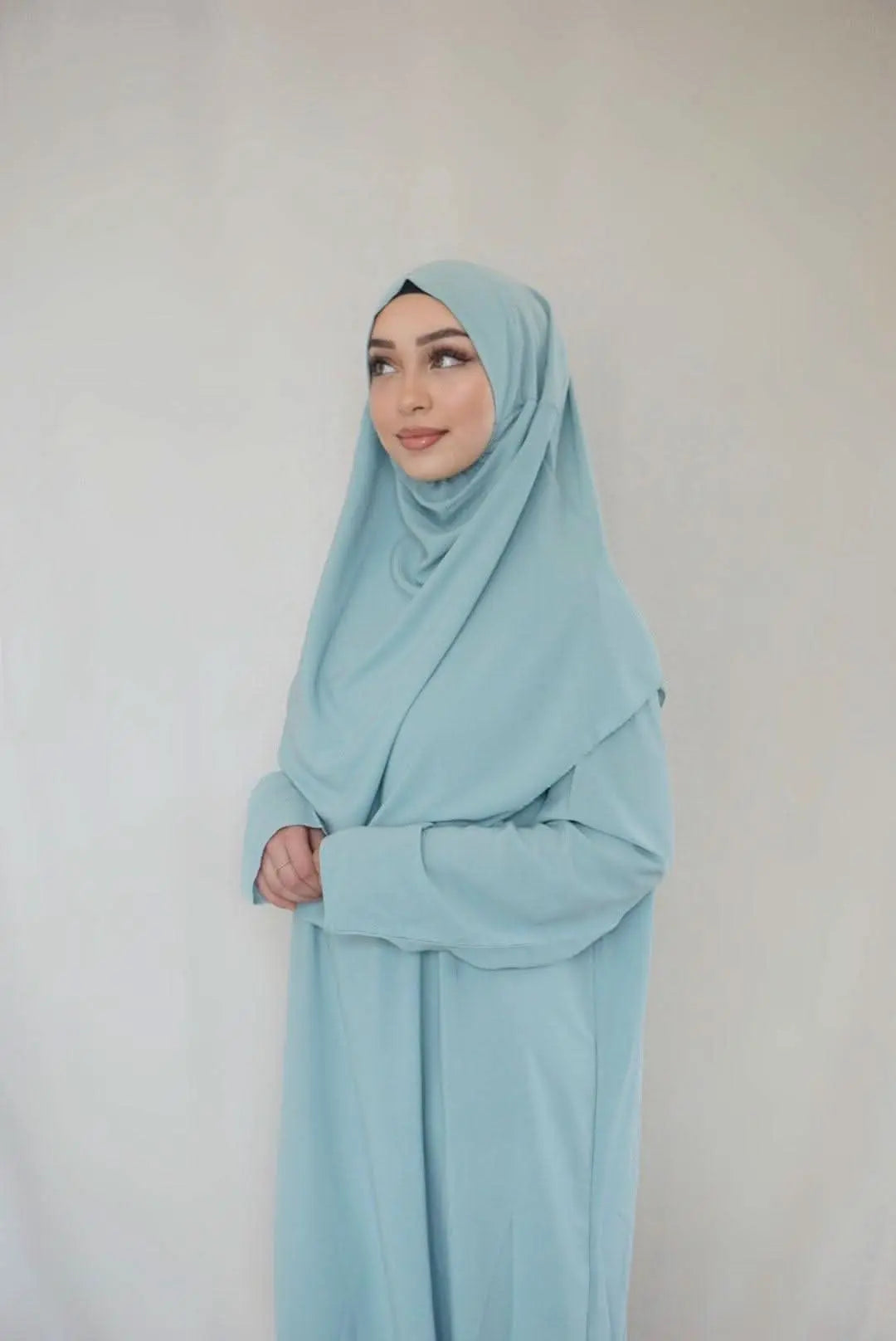 Gebetskleidung Medina Seide - Mint - Losyana.Shop