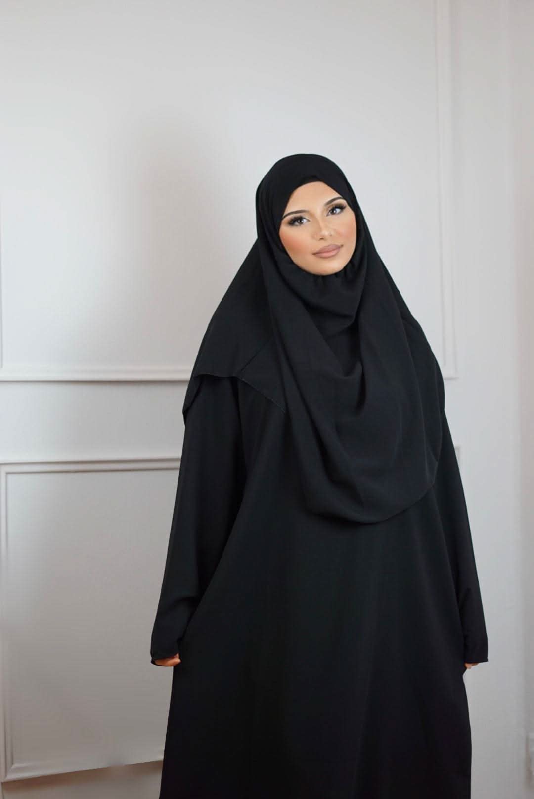 Gebetskleidung Medina Seide - Black - Losyana.Shop