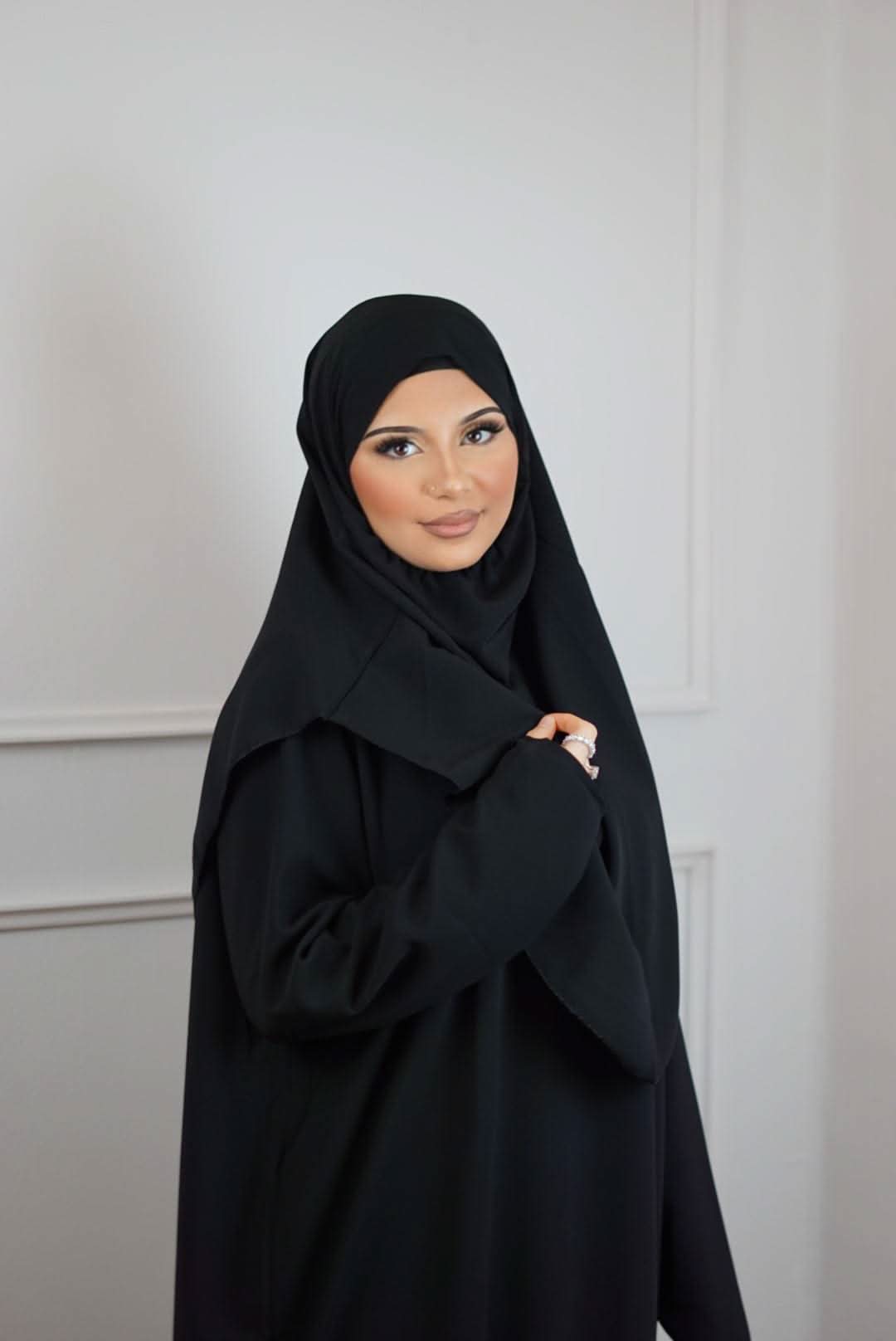 Gebetskleidung Medina Seide - Black - Losyana.Shop