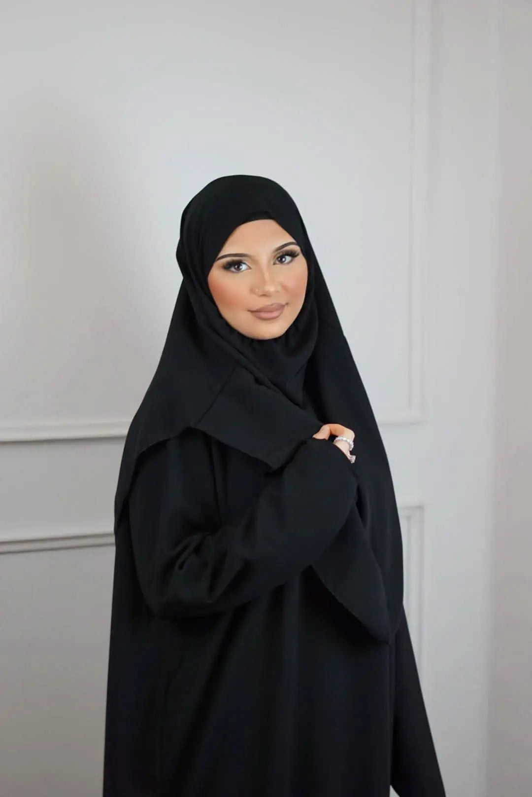 Gebetskleidung Medina Seide - Black - Losyana.Shop