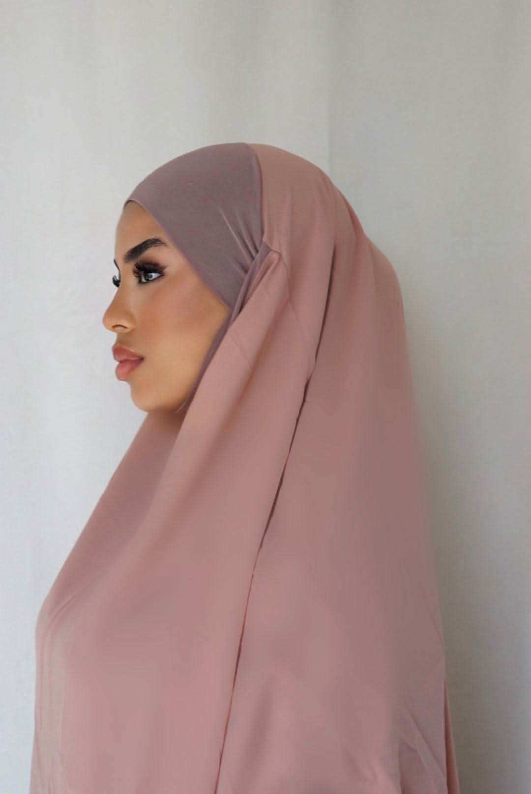 Short Khimar - Nude Peach - Losyana.Shop