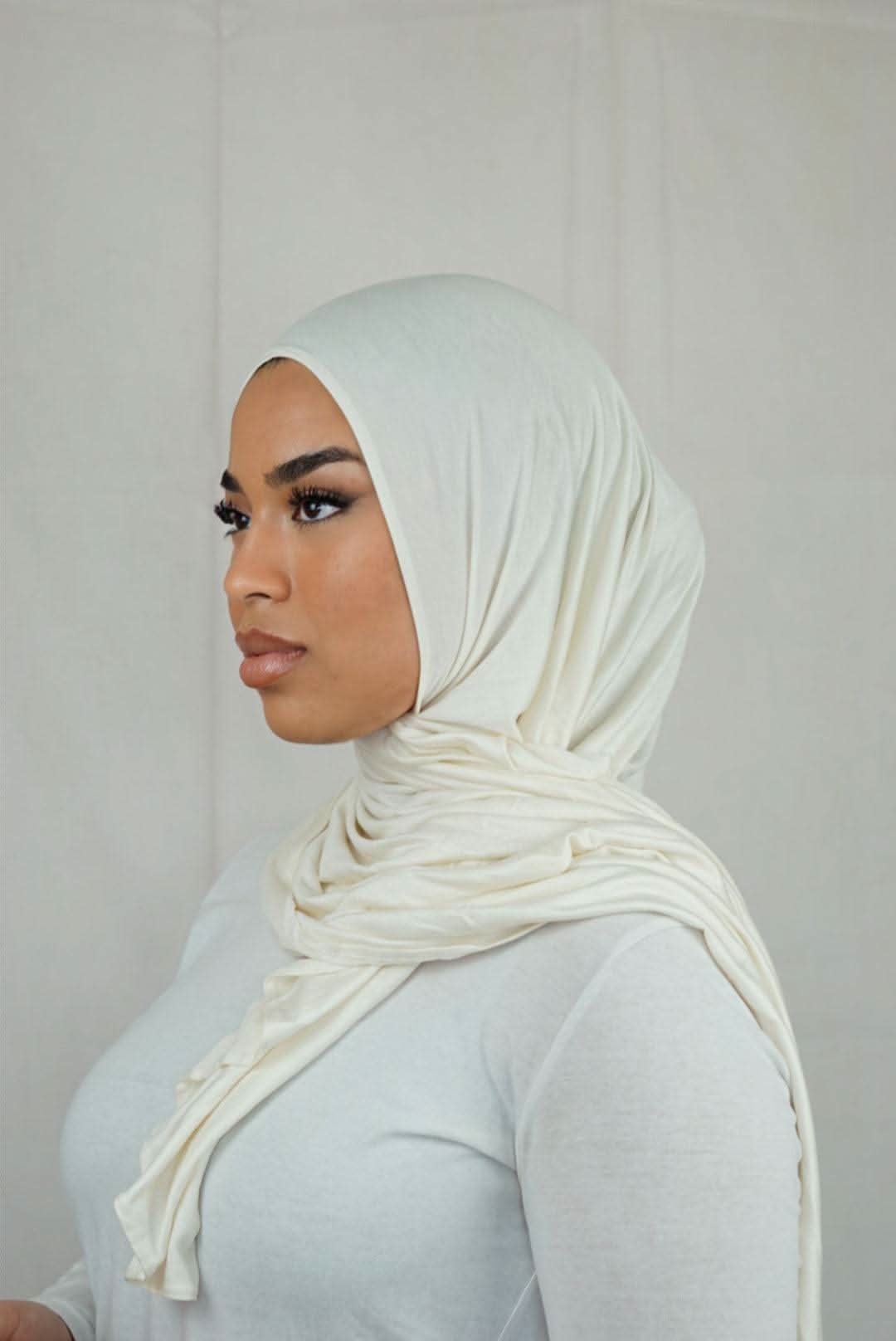 Jersey to go - creme white - Losyana.Shop